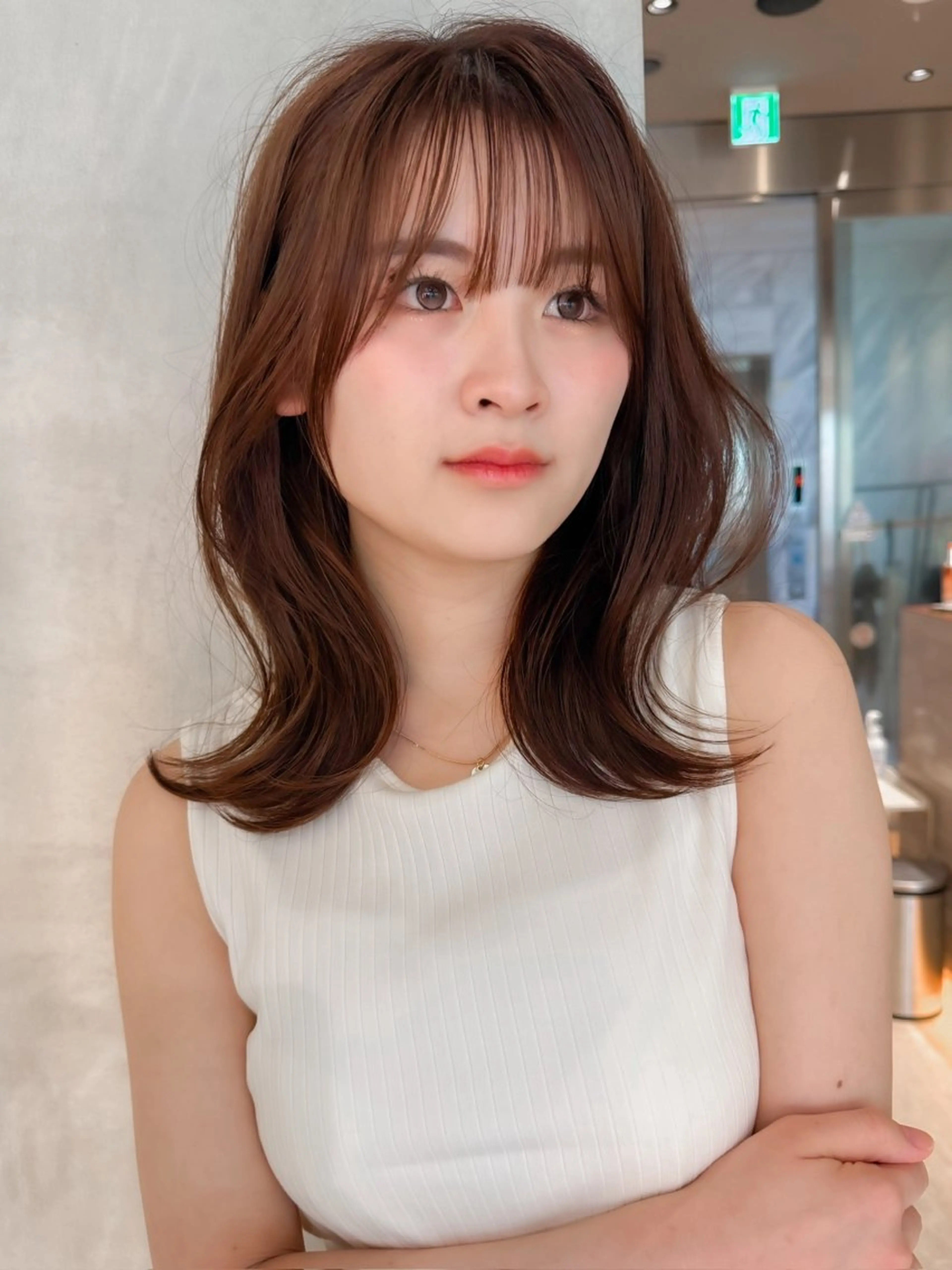 セミロング カラー ボブ/ショート/ 縮毛矯正⚜️工藤昴のヘアスタイル