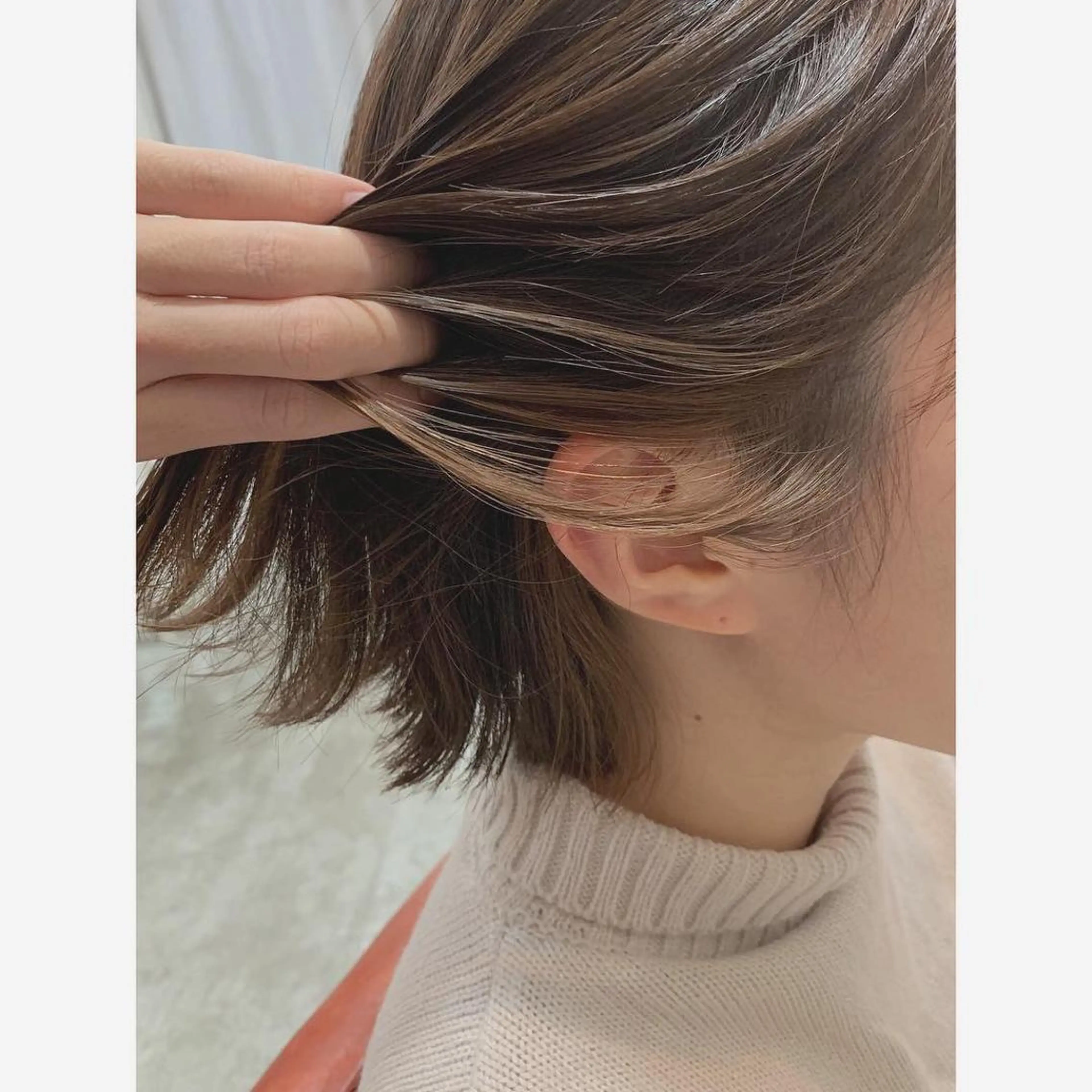ミディアム カラー インナーカラー カット ヘアカラー fio マナミのヘアスタイル