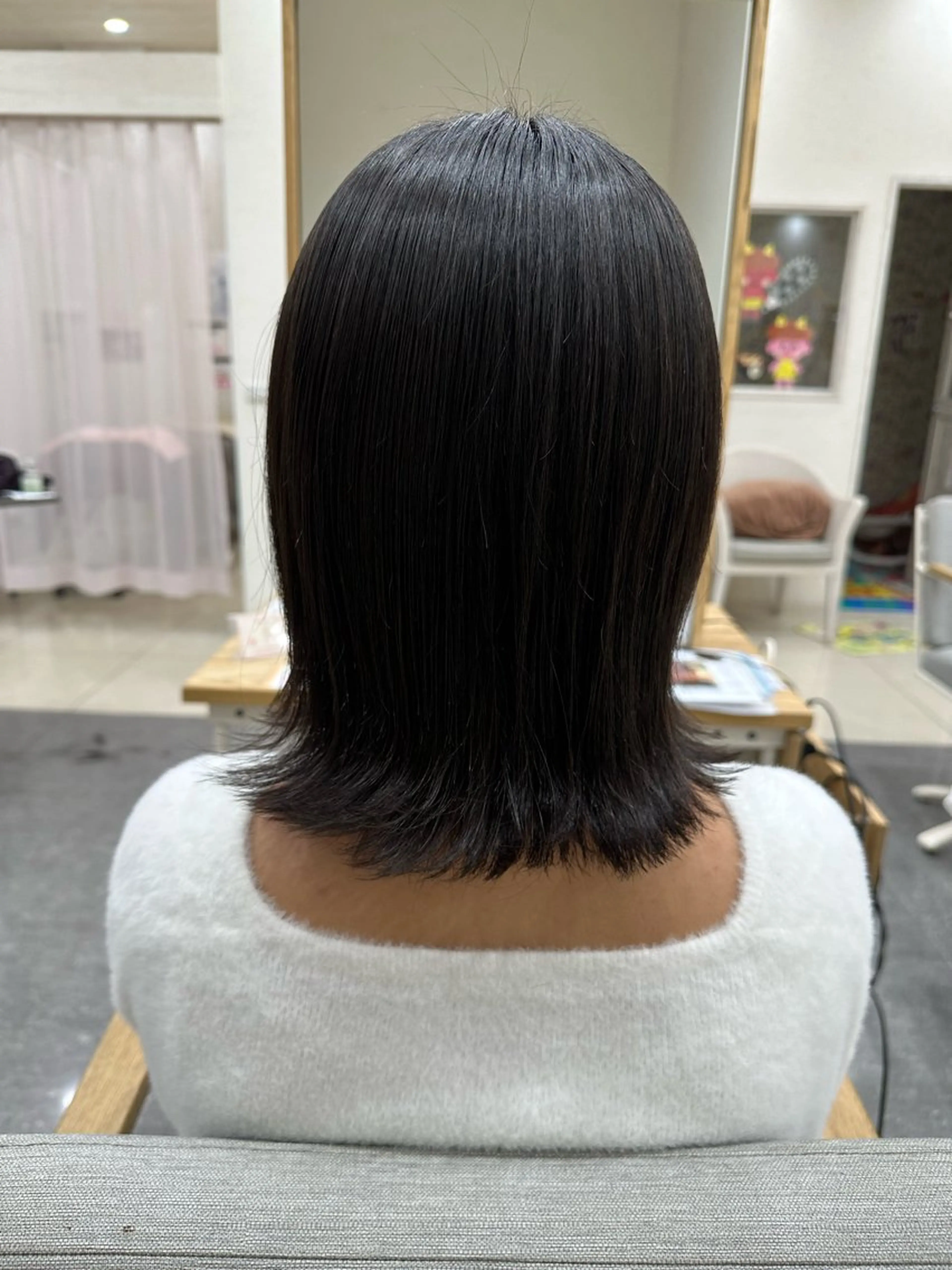 セミロング カット 縮毛矯正 PROGRESS‣‣ 福澤 可音🐯🐝のヘアスタイル