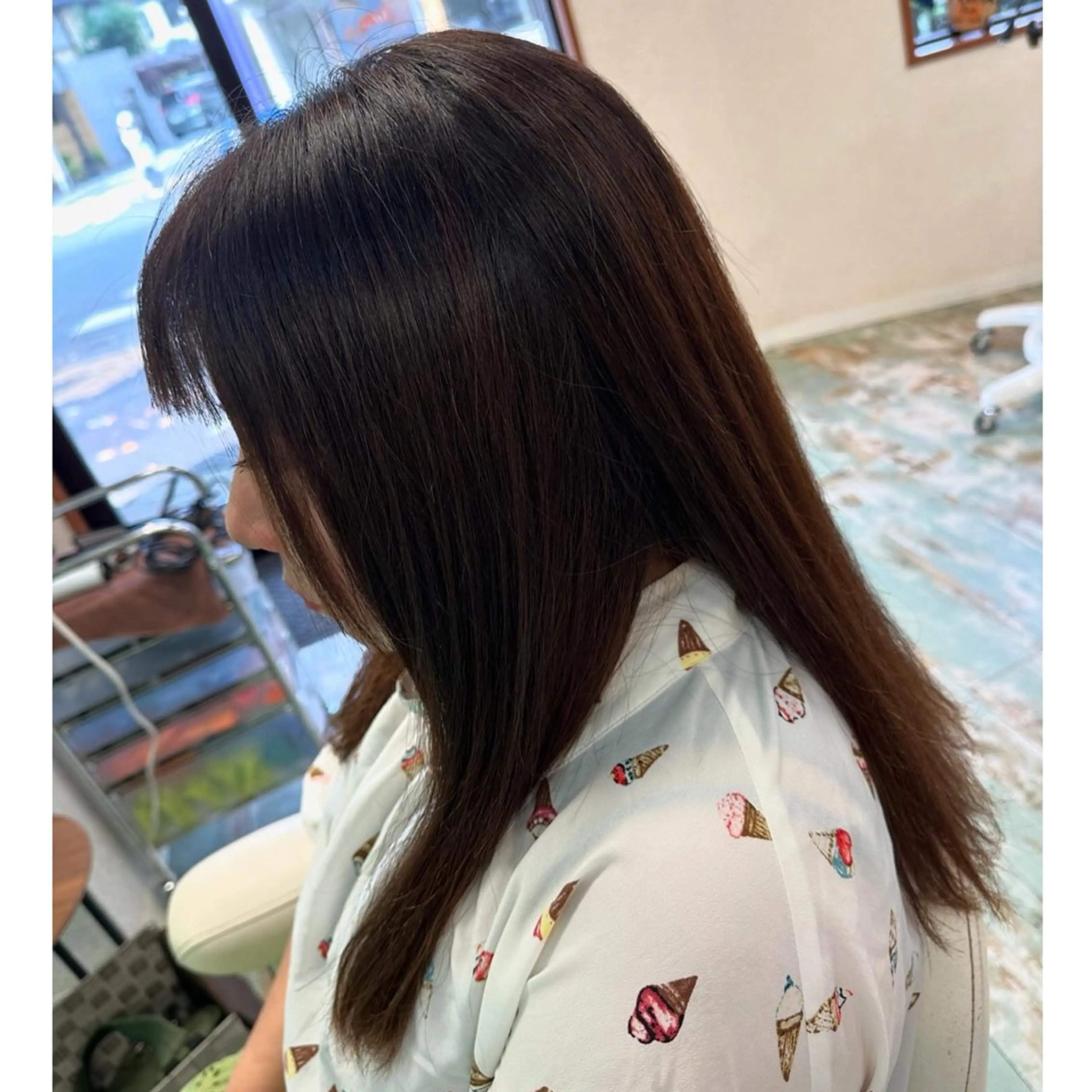 ロング トリートメント 三原 友美のヘアスタイル