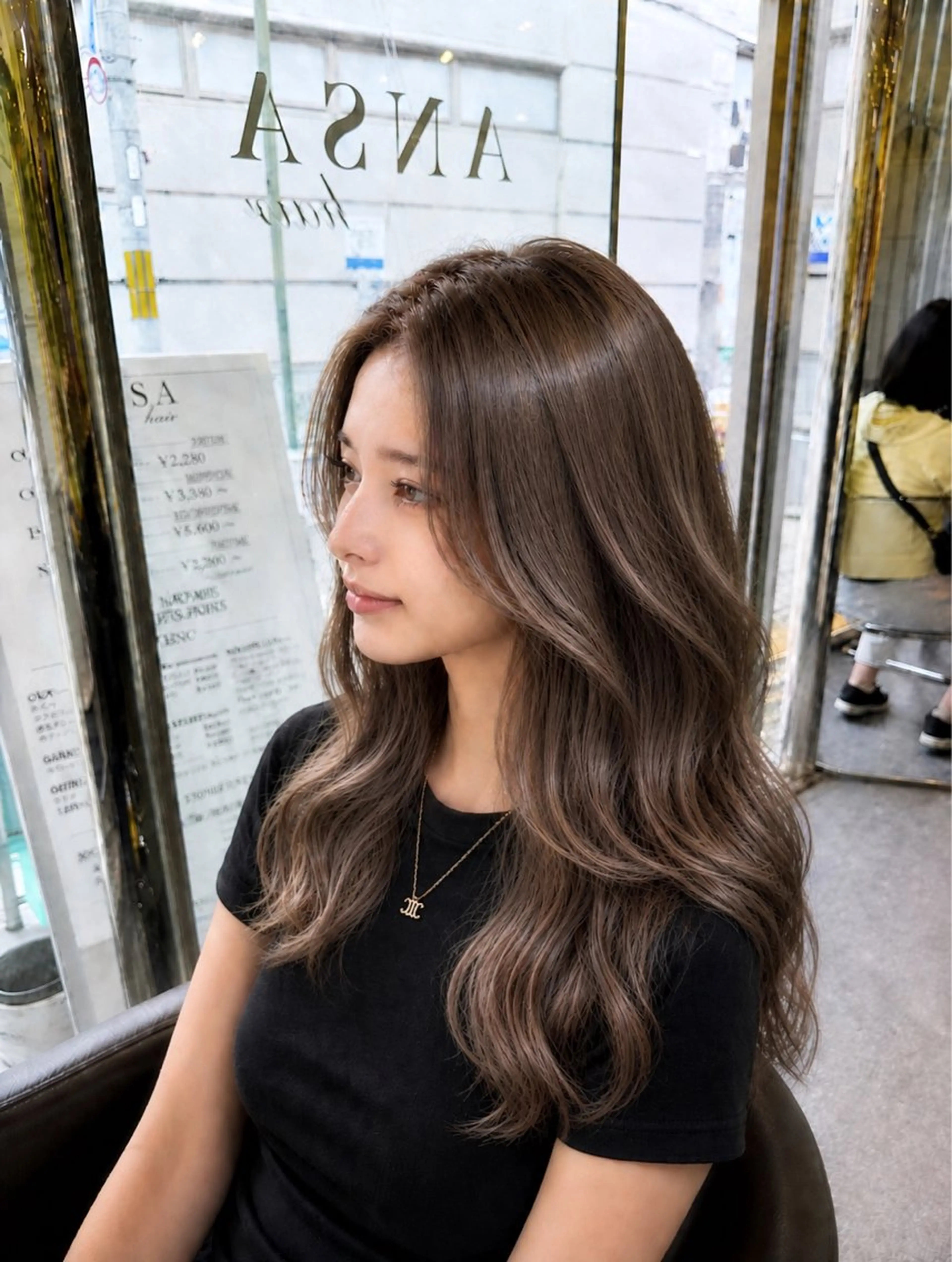 ロング 髪質改善 韓国風ヘア レイヤーカット ロング メンズ特化× レディース強化中🔥のヘアスタイル