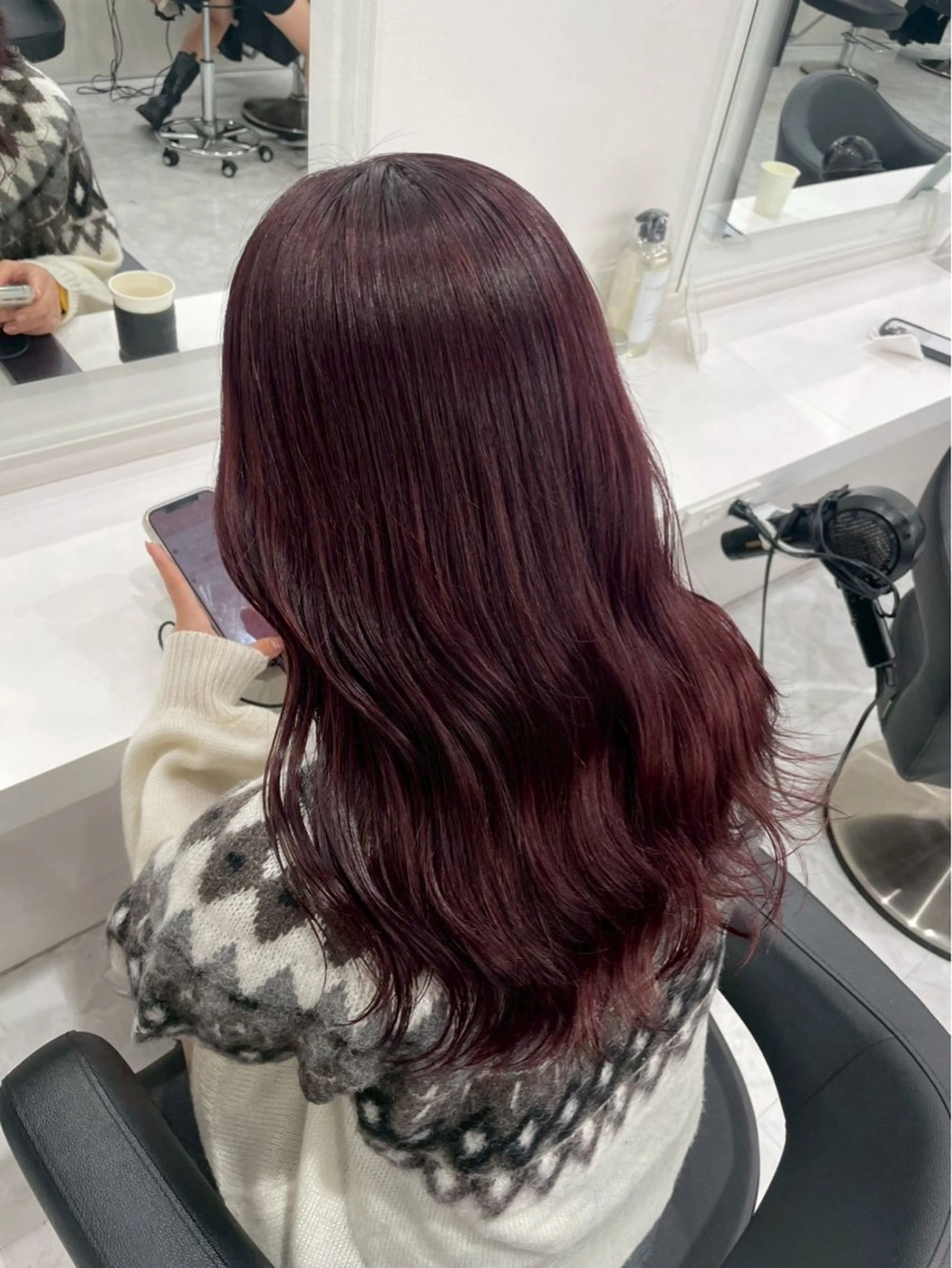 ロング カラー ヘアアレンジ ヘアカラー トリートメント 暖色・髪質改善🍒 吉武杏莉のヘアスタイル