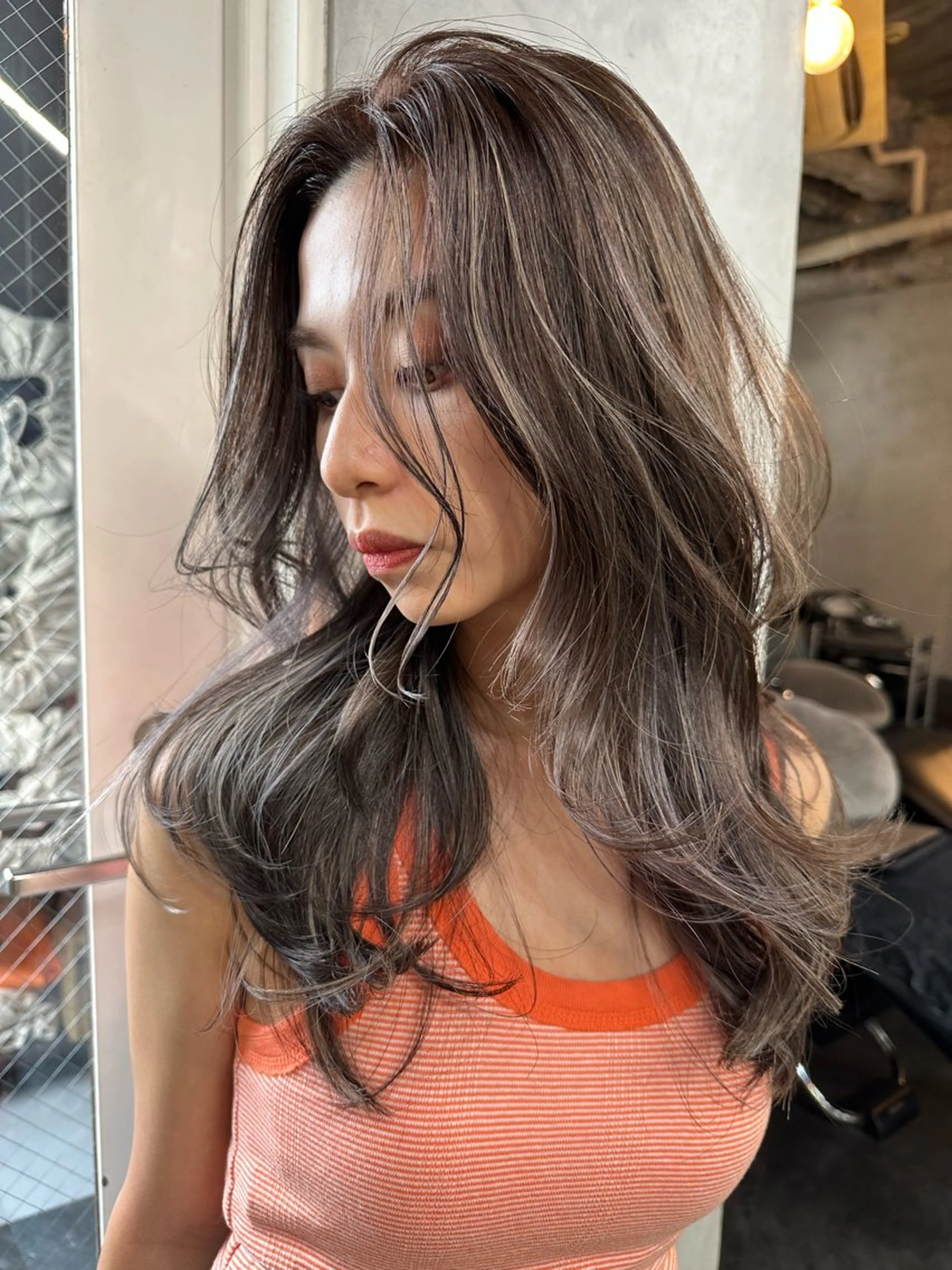 ロング カラー ヘアアレンジ 北間 寛哉のヘアスタイル