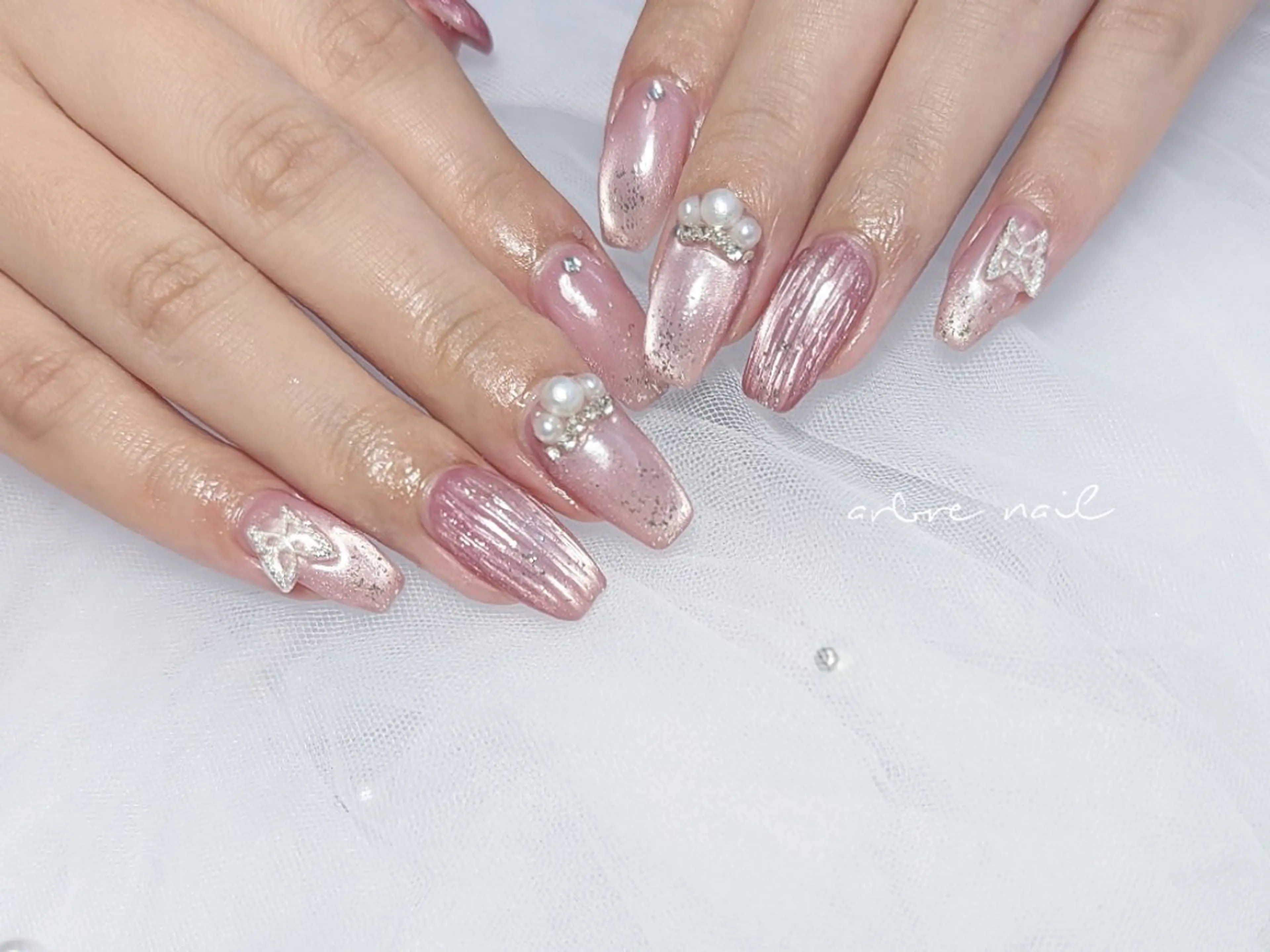 ネイル ハンドネイル ＊arbre nail＊.アーブルネイル所属・✯.。 arbre  nail 。✯.のネイルデザイン
