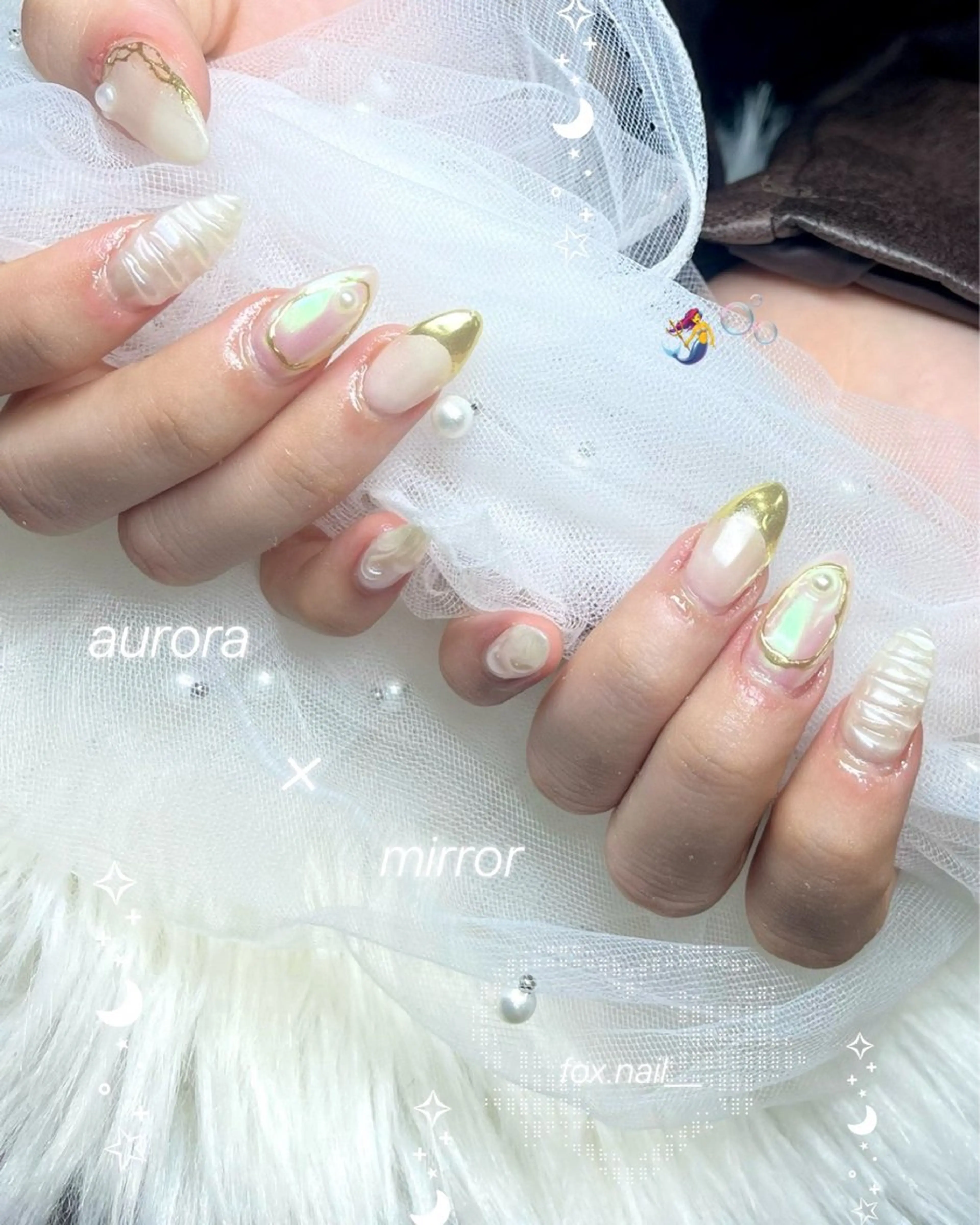 ネイル オーロラネイル ミラーネイル ハンドネイル fox. nail__sakiのその他イメージ