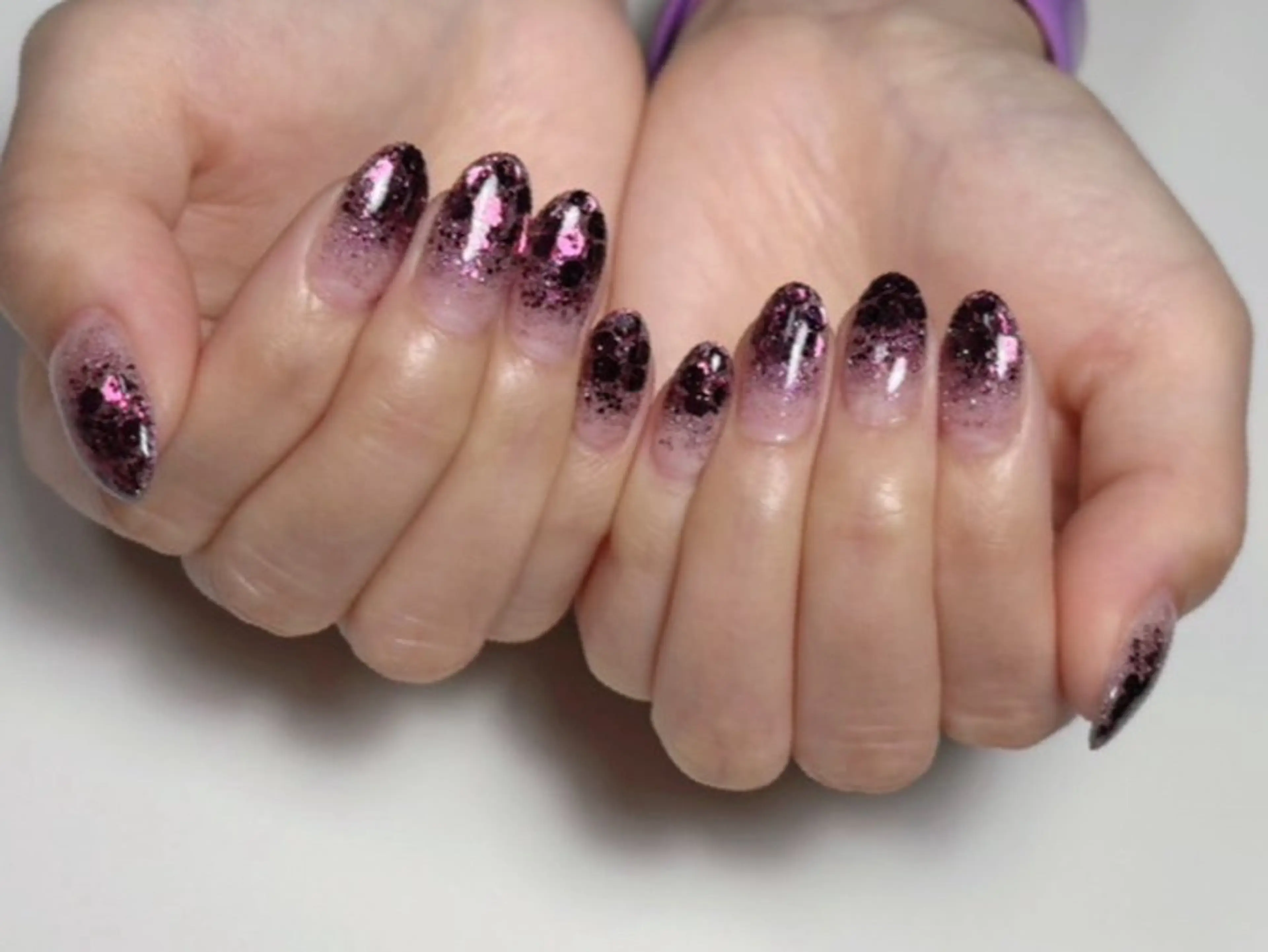 ネイル ラメ(グリッター) ラメグラデーション えみ HaniOhanaのネイルデザイン