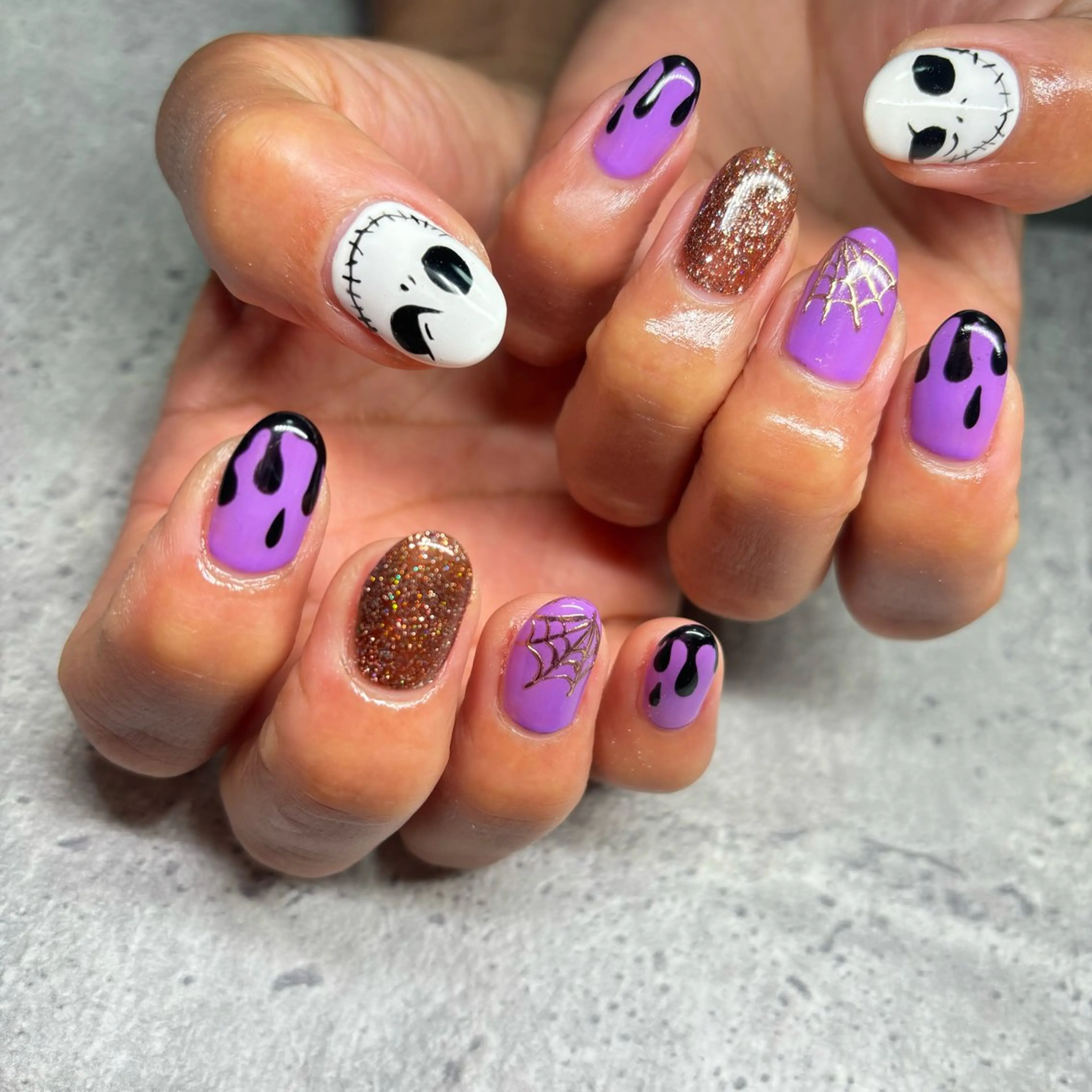 ネイル ハロウィン ハンドネイル Jasmine💟 ラテン系お姉さんのネイルデザイン