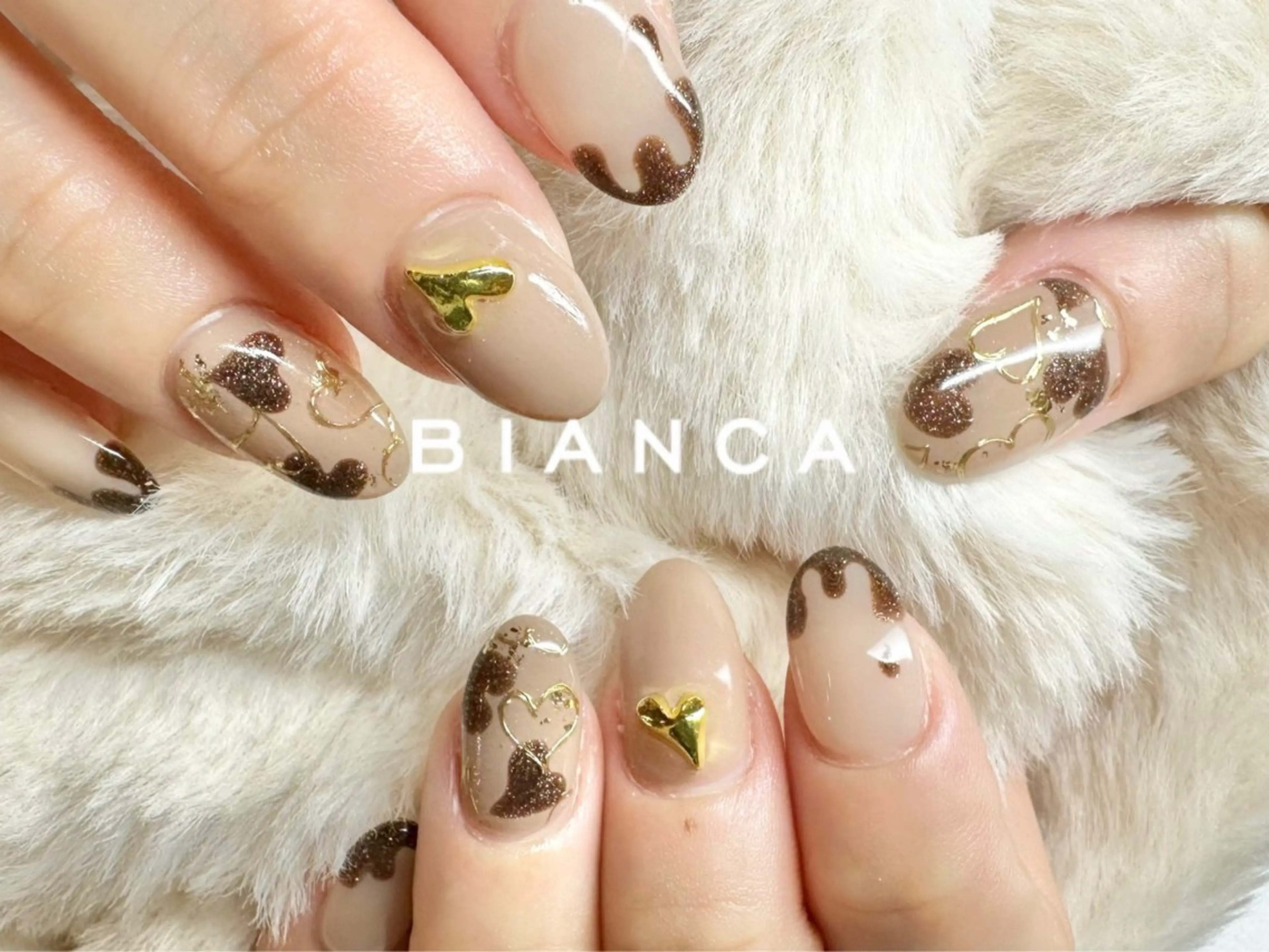 ネイル ハート バレンタイン 痛ネイル🩶推し活 🤍店長sagawaのネイルデザイン