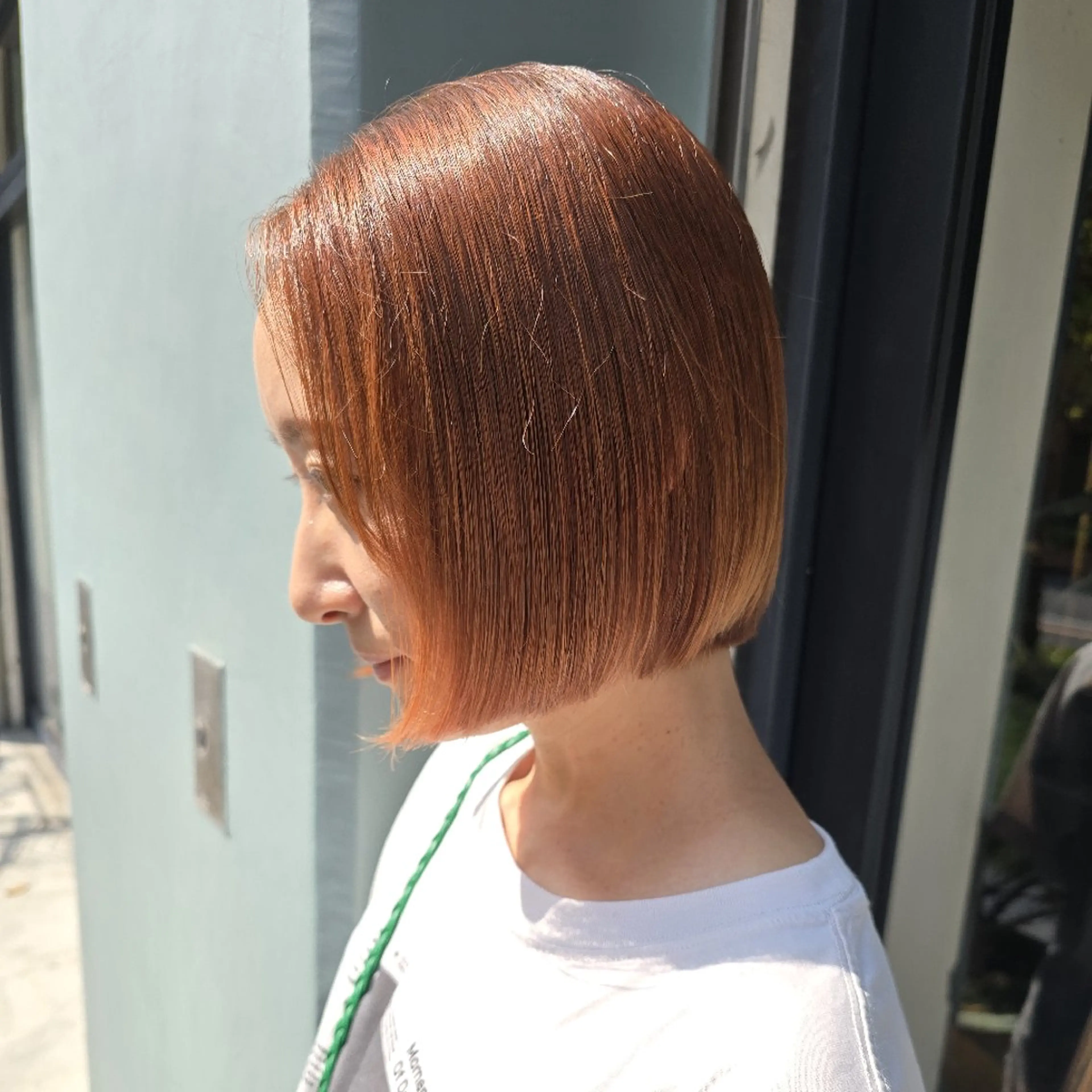 ショート カラー オレンジ ハヤシ マユ ✂ 府中美容室のヘアスタイル