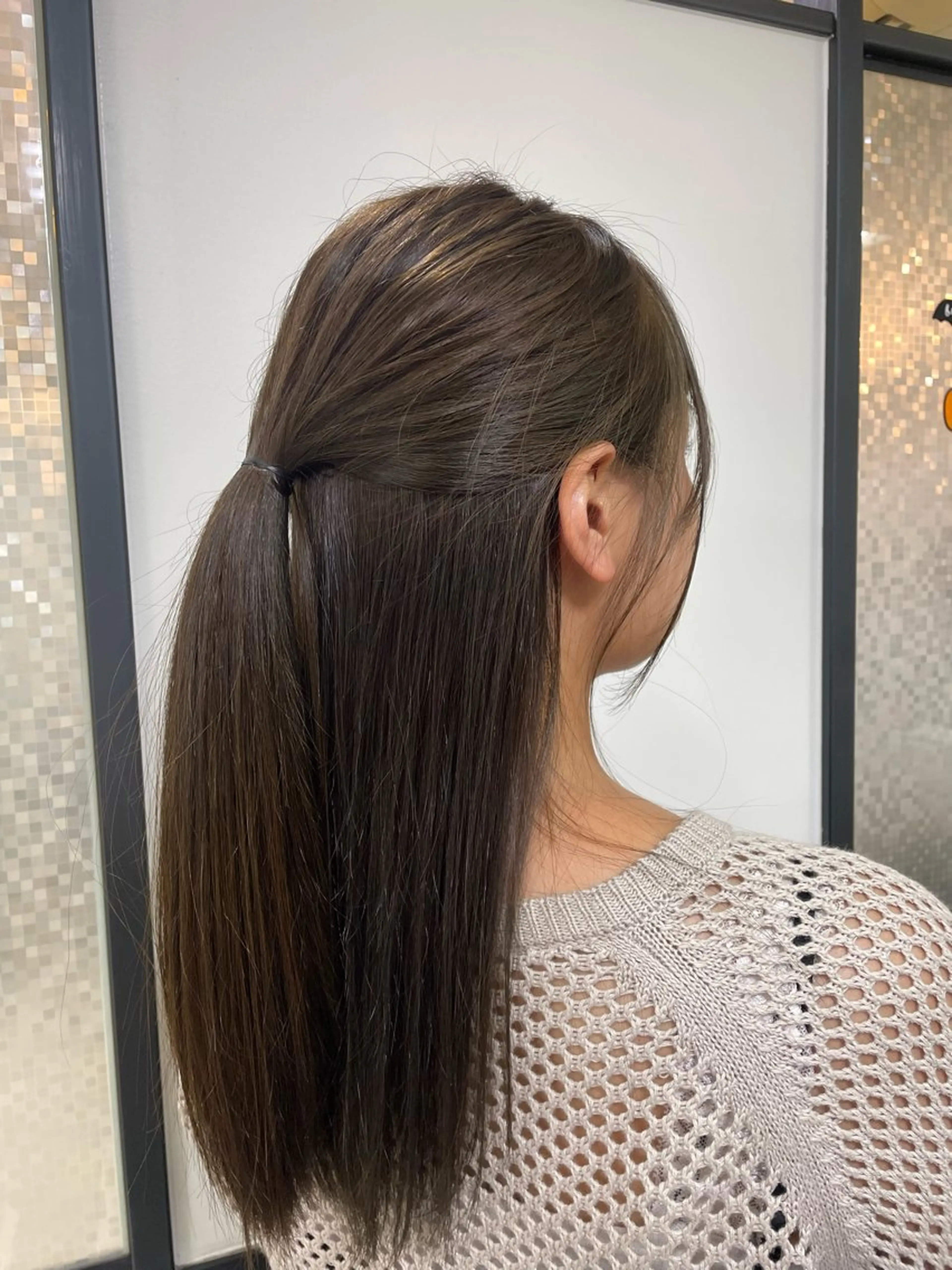 ロング カラー 透明感カラー オリーブカラー 高橋廉治 （タカハシレンジ）のヘアスタイル