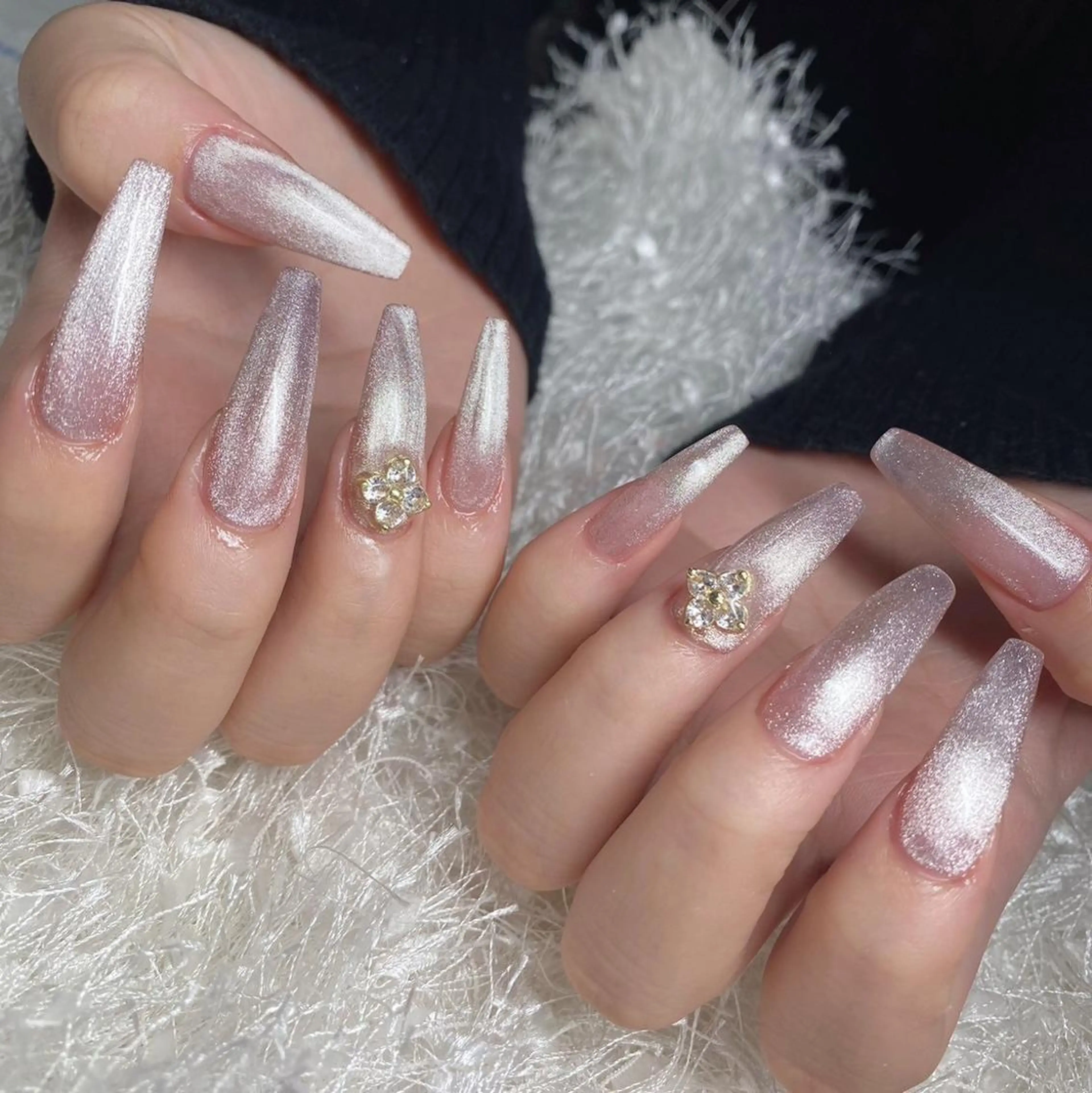 ネイル 長さ出し フレンチネイル ジェルネイル グラデーション 韓国ネイル ハンドネイル Nail&eye Belire 新宿のネイルデザイン