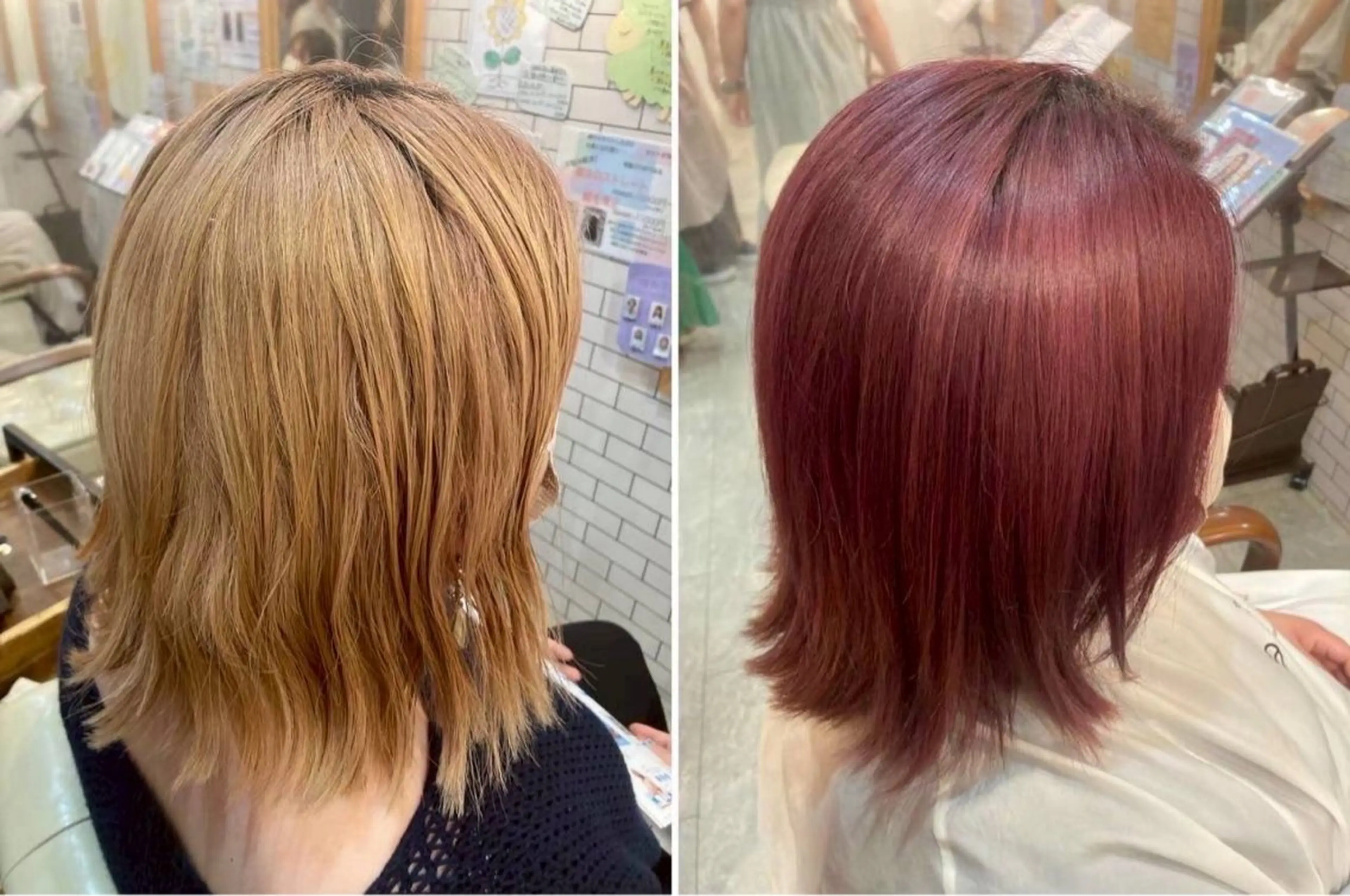 ミディアム カット ヘアカラー 竹田 有沙のヘアスタイル