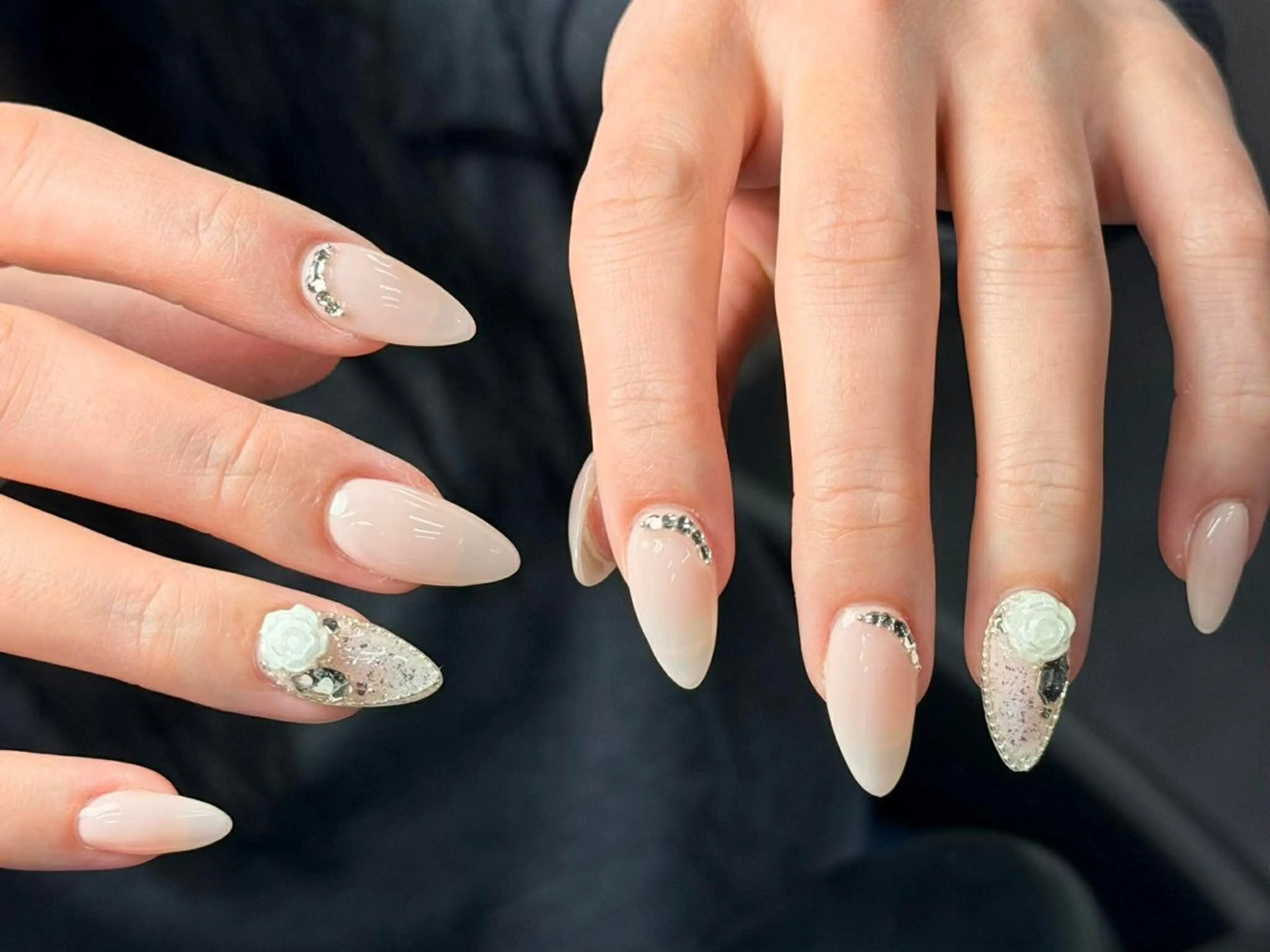 ネイル 韓国ネイル 持ち込み ニュアンスネイル 春ネイル 夏ネイル SORA ANA.CHUOのネイルデザイン