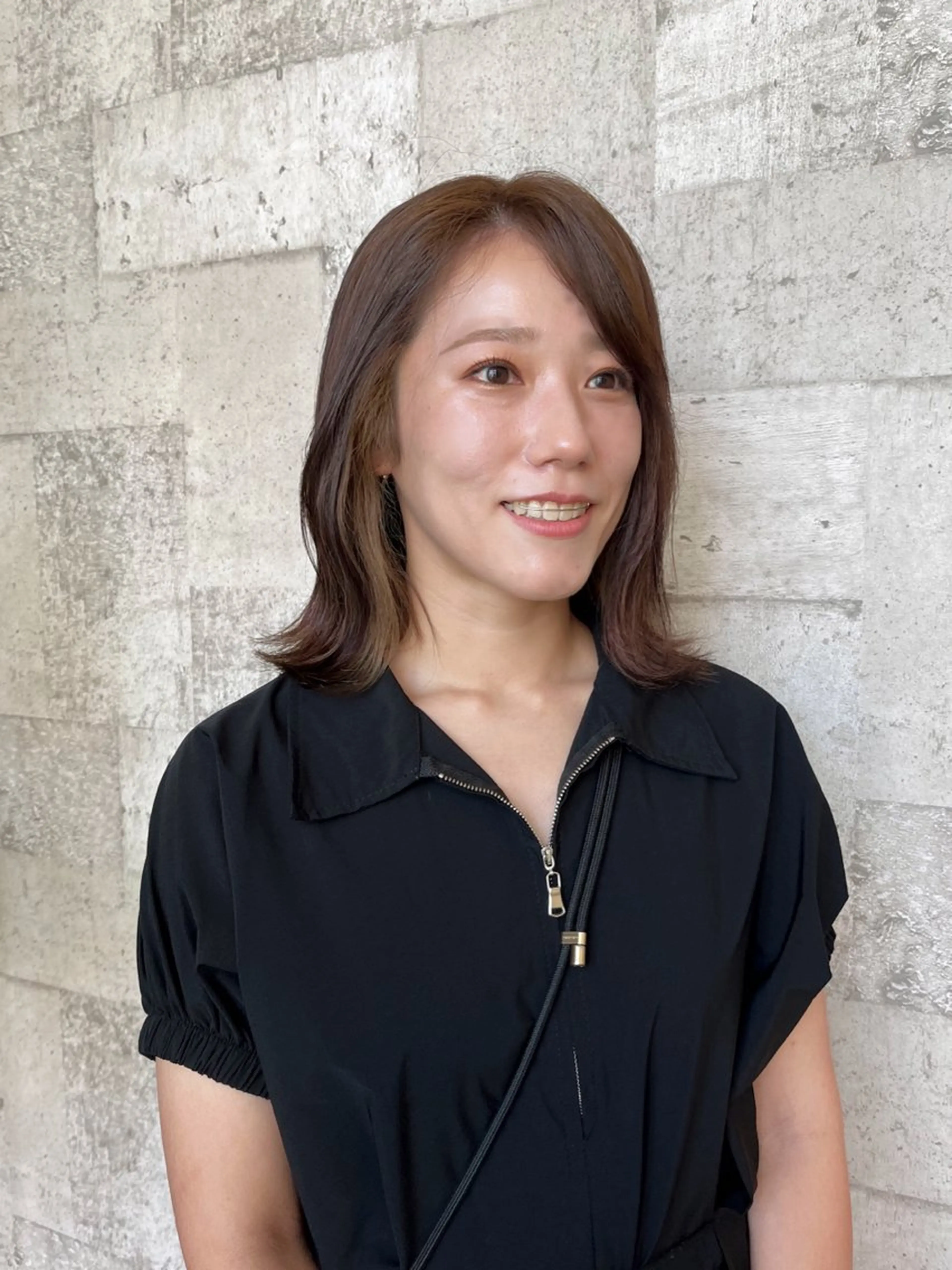 ミディアム カラー 北島 遥香🫧インナ ー /ベージュカラーのヘアスタイル