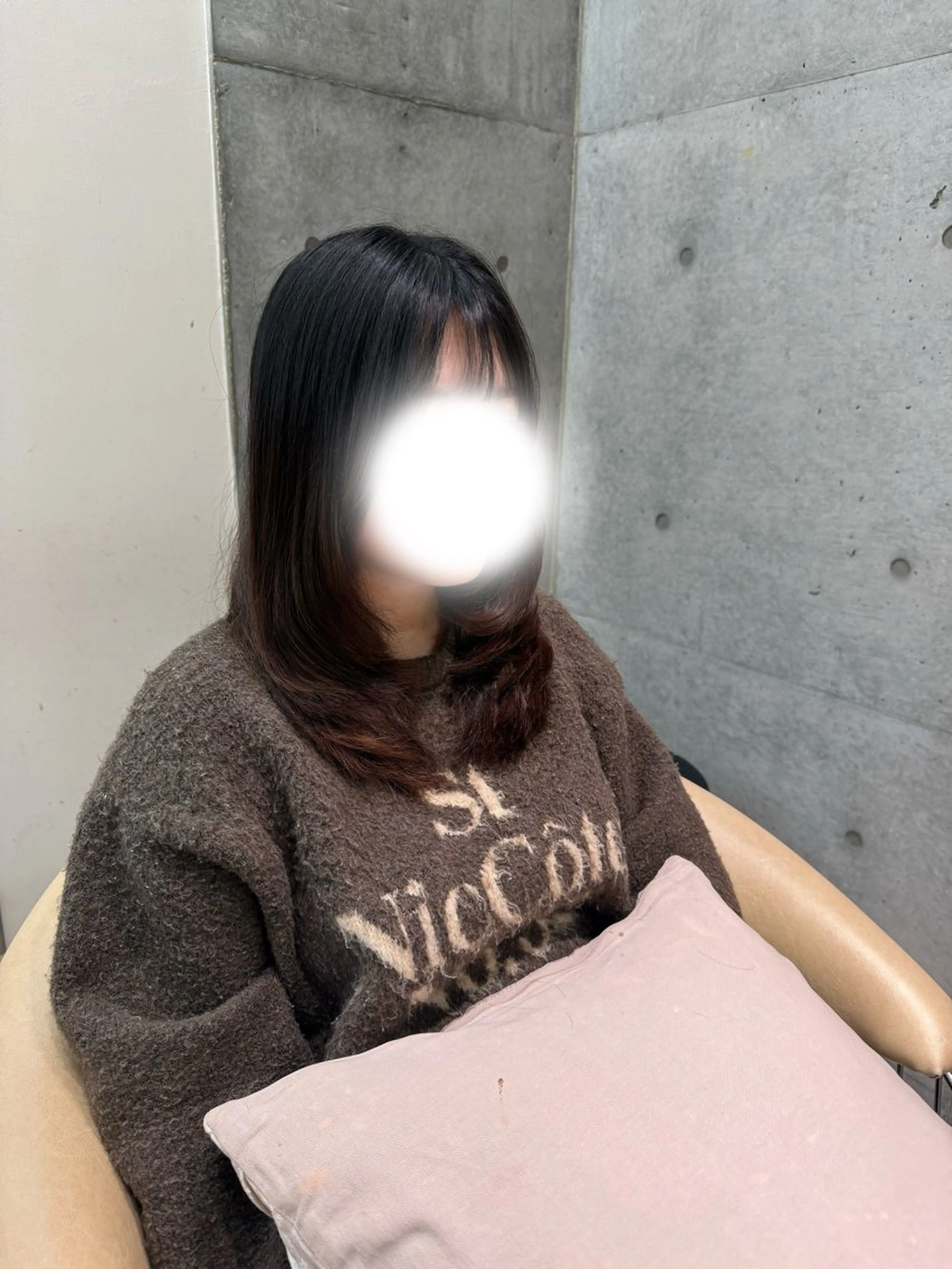 セミロング レイヤーカット Nanami / ベージュ/グレージュのヘアスタイル