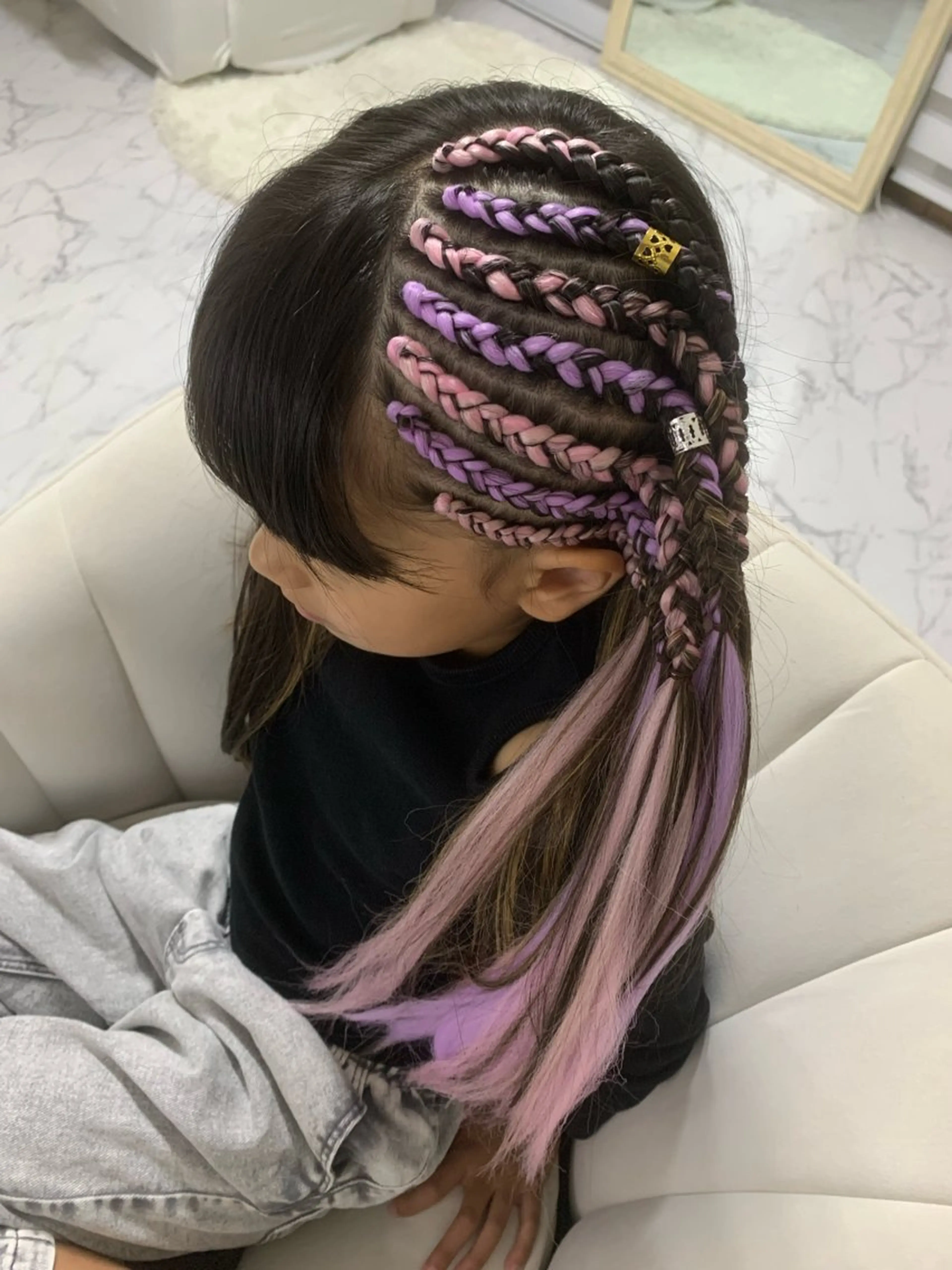 キッズ ヘアセット SPINEL Sawaのヘアスタイル