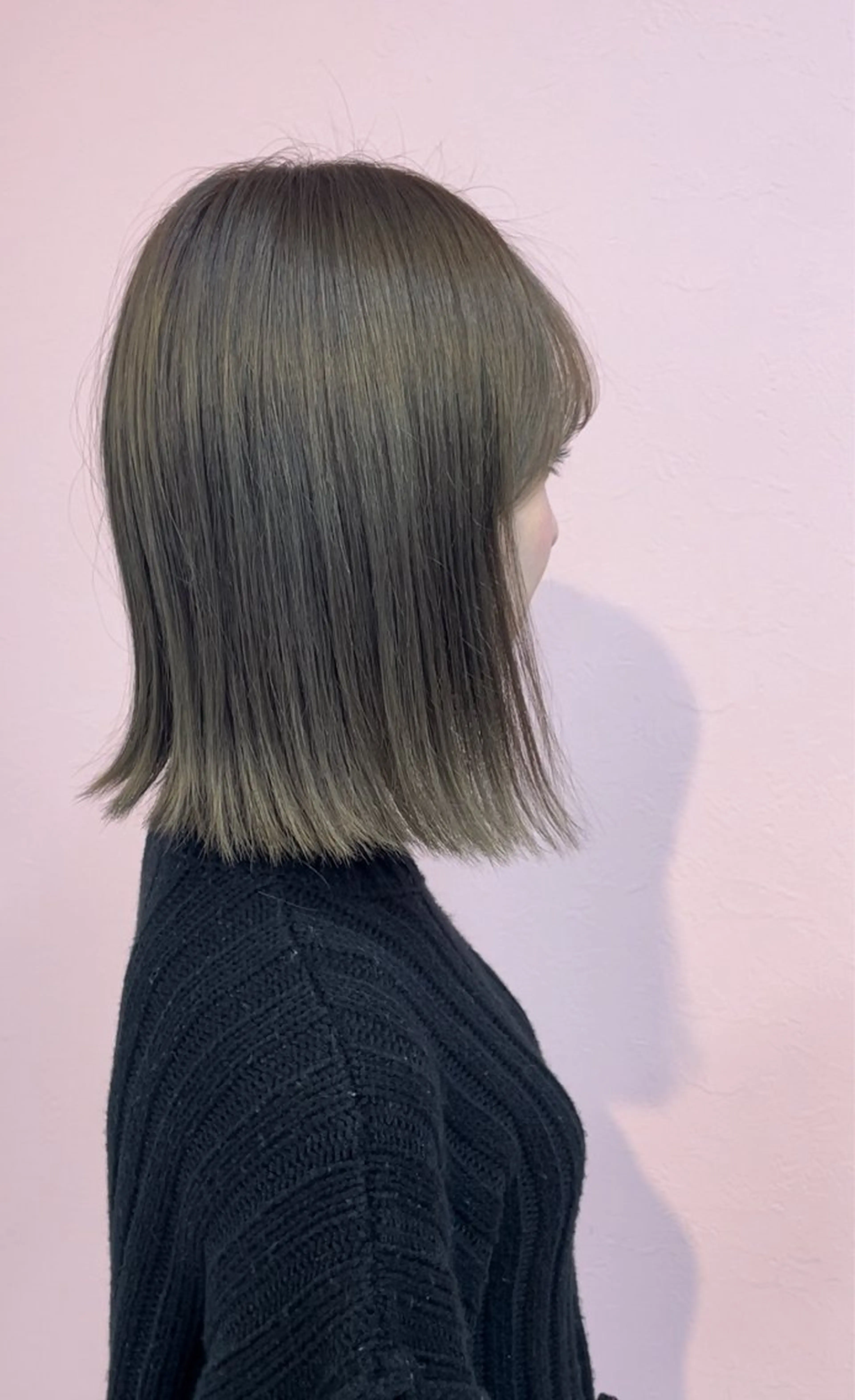 カラー ベージュカラー オリーブベージュ 松本 ゆまのヘアスタイル