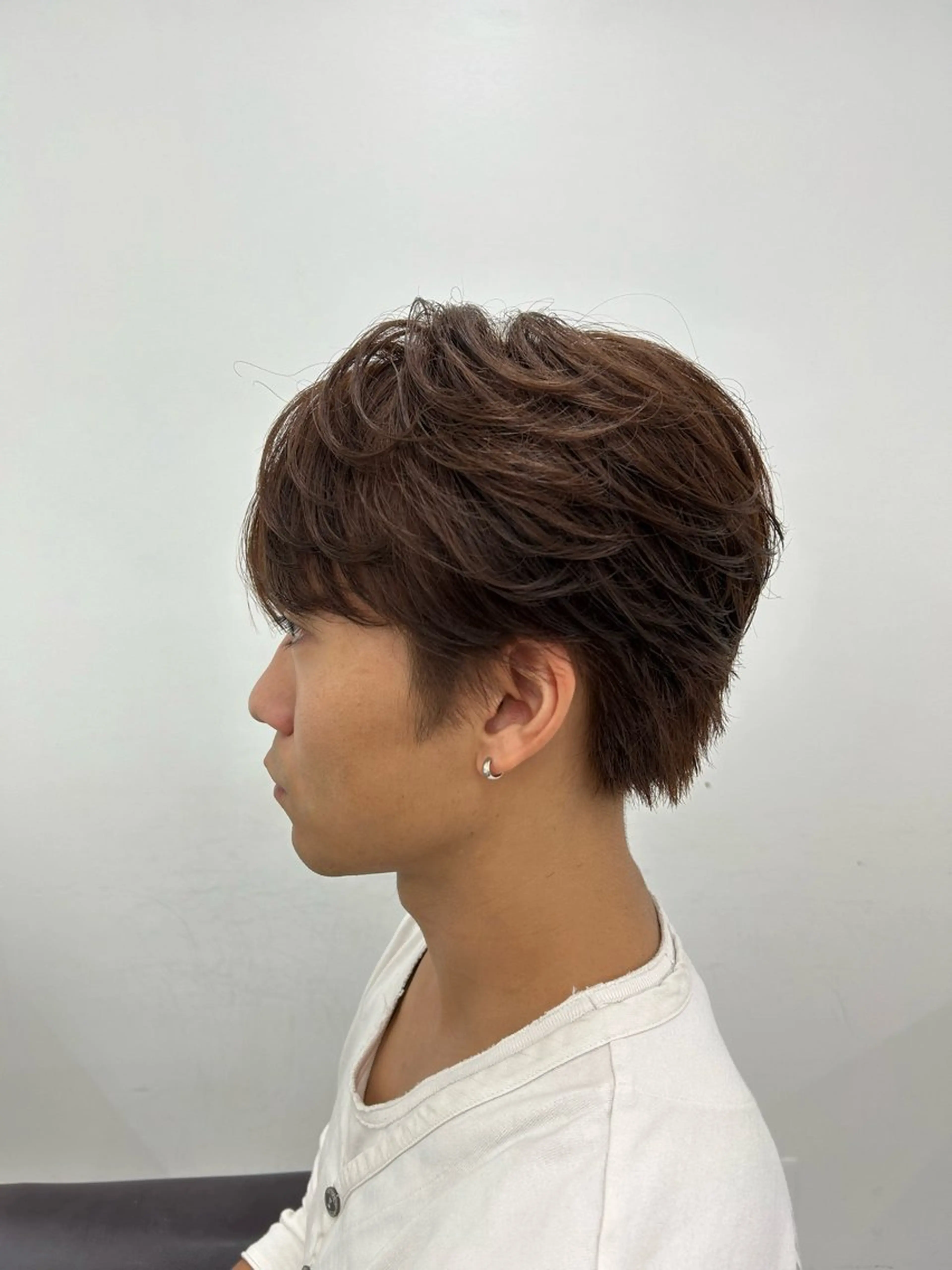 ショート カラー ヘアアレンジ メンズ ベージュカラー 🫧透明感／艶カラー 🫧Ryuseiのヘアスタイル