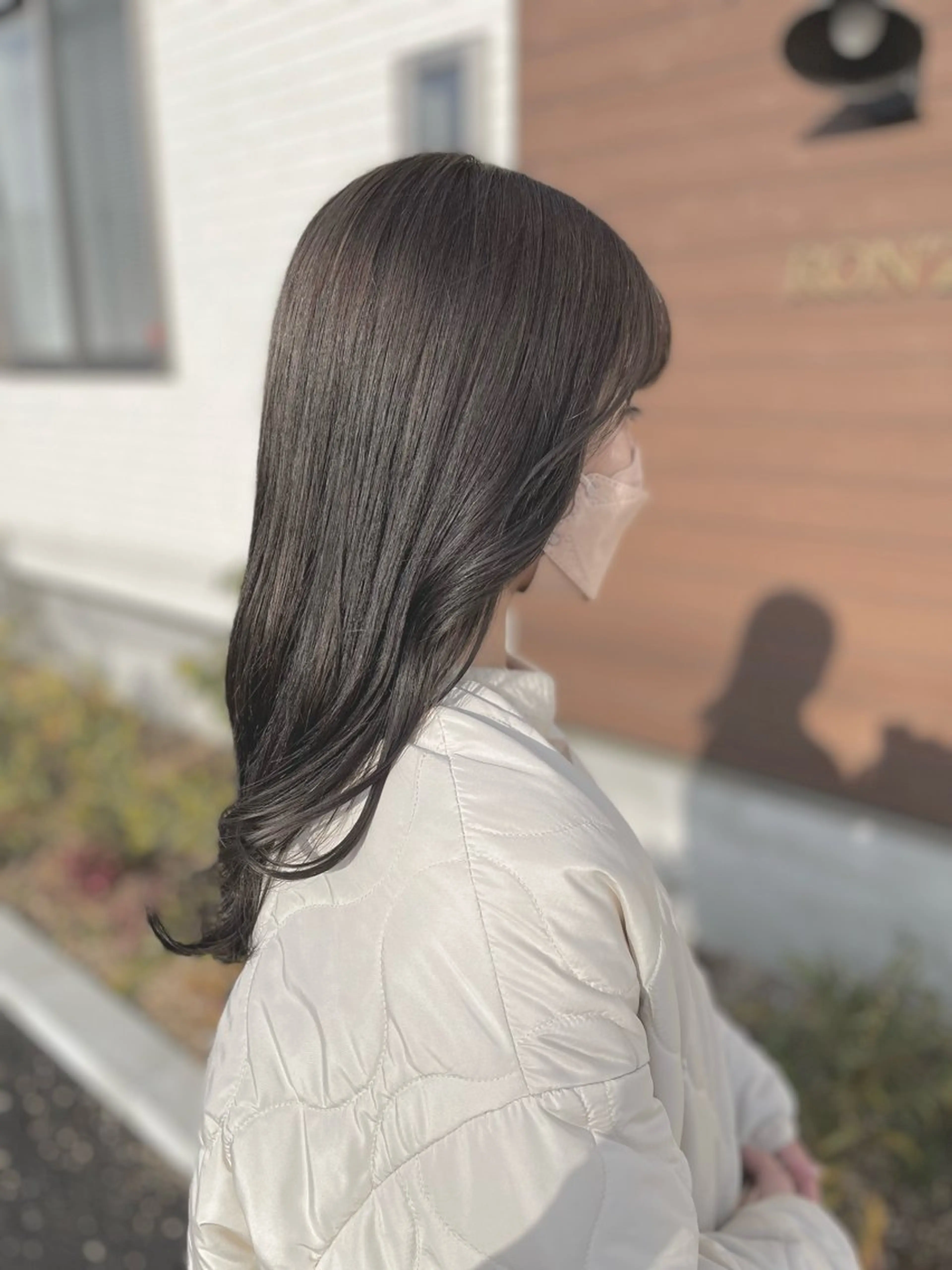 ロング カラー アッシュ ブラウンカラー 透明感カラー カット ヘアカラー トリートメント 堀口 彩佳のヘアスタイル