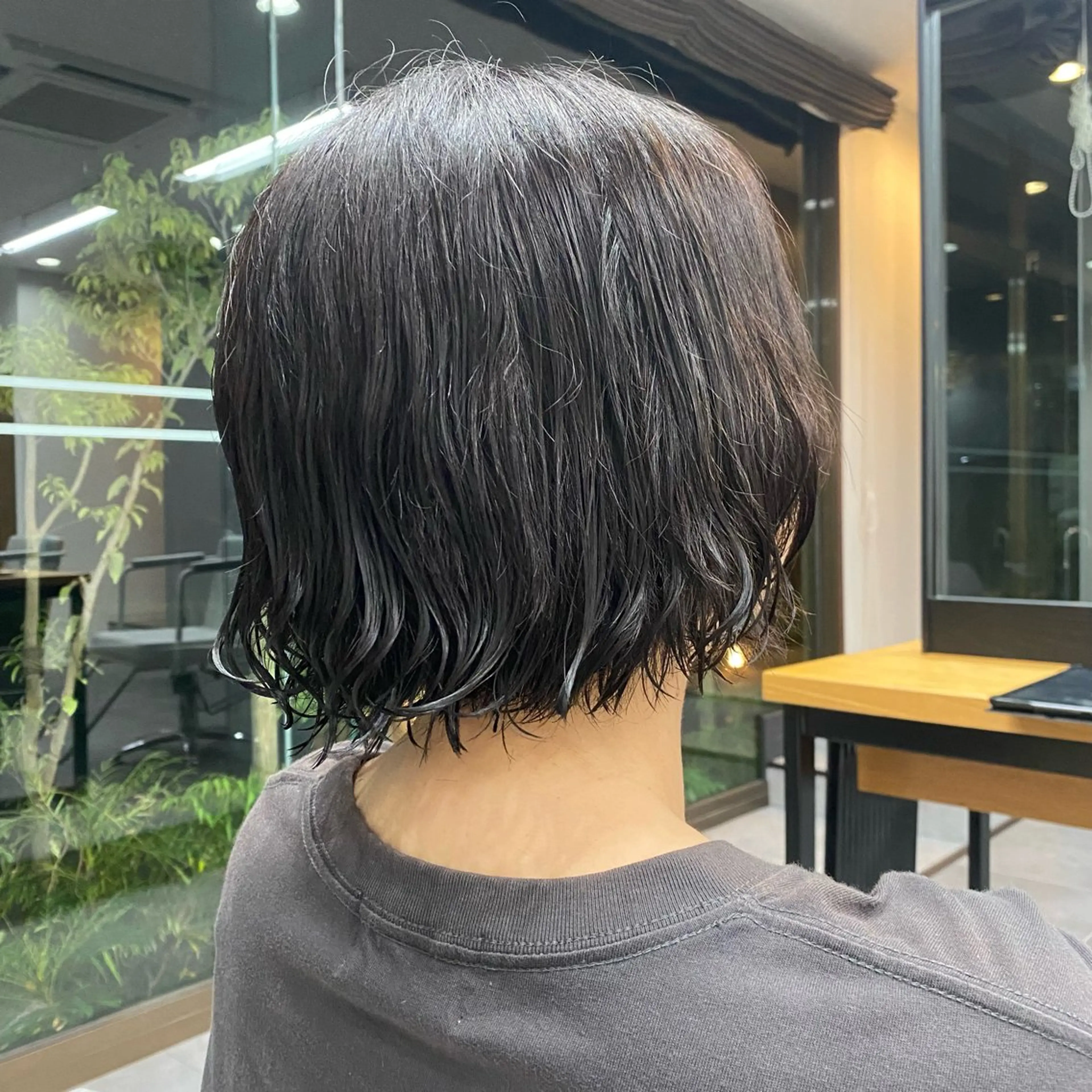 ミディアム パーマ カット パーマ パーマモデル募集中 渥美翔人のヘアスタイル