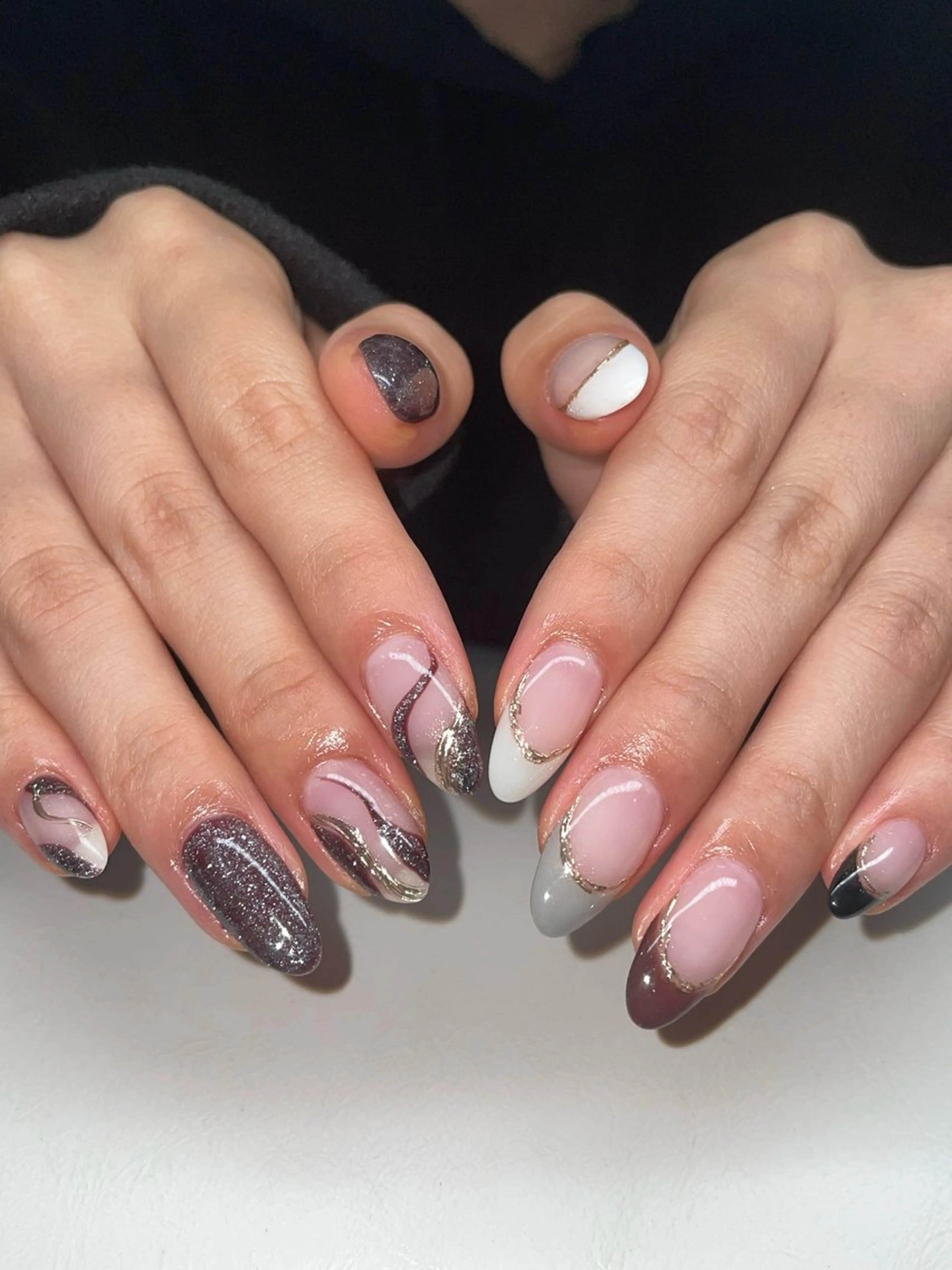 ネイル 持ち込み ハンドネイル Rena-ju キャサディのネイルデザイン