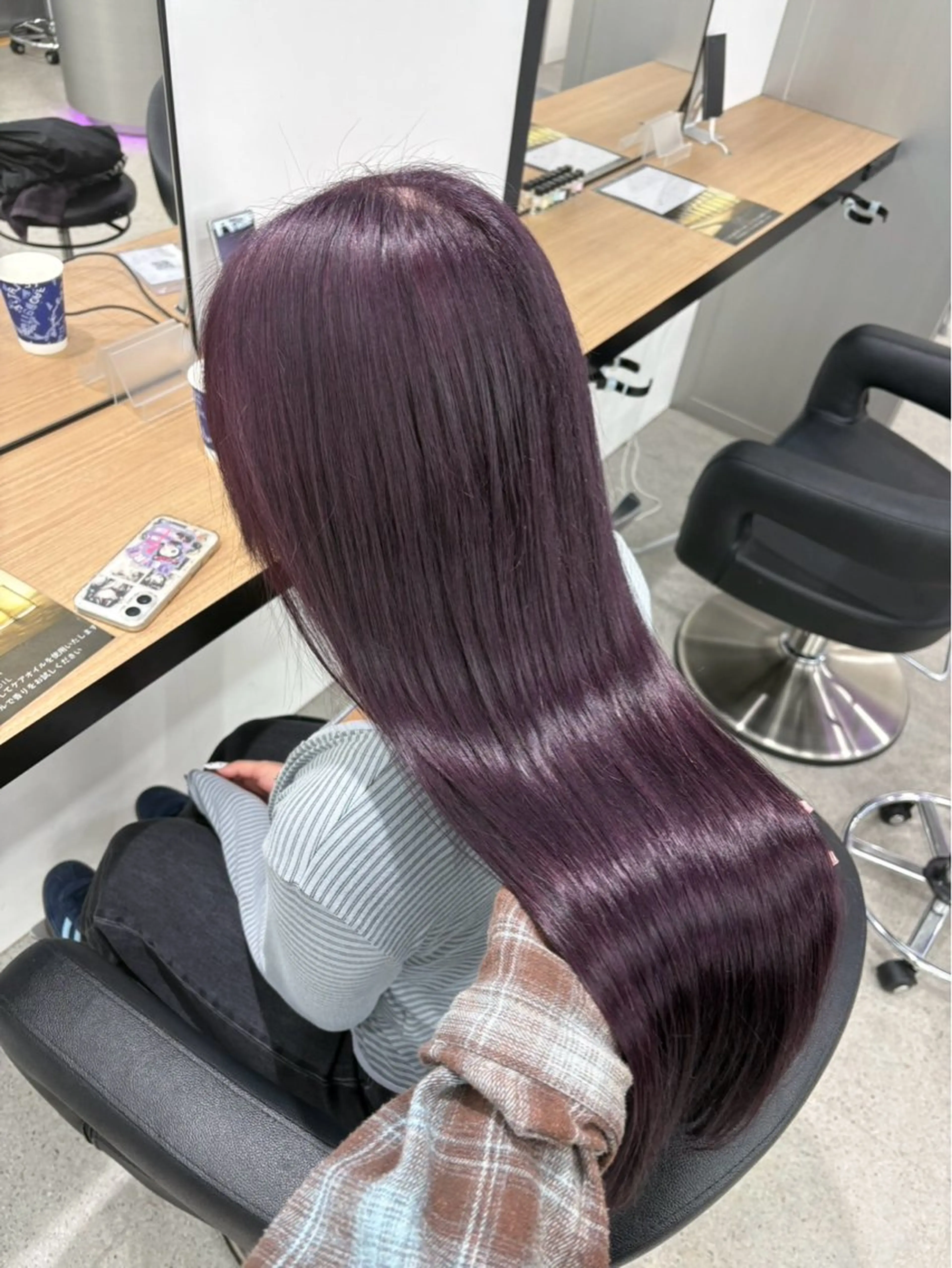 ロング ヘアカラー miku/ラベンダー 透明感カラー🪻❤︎のヘアスタイル