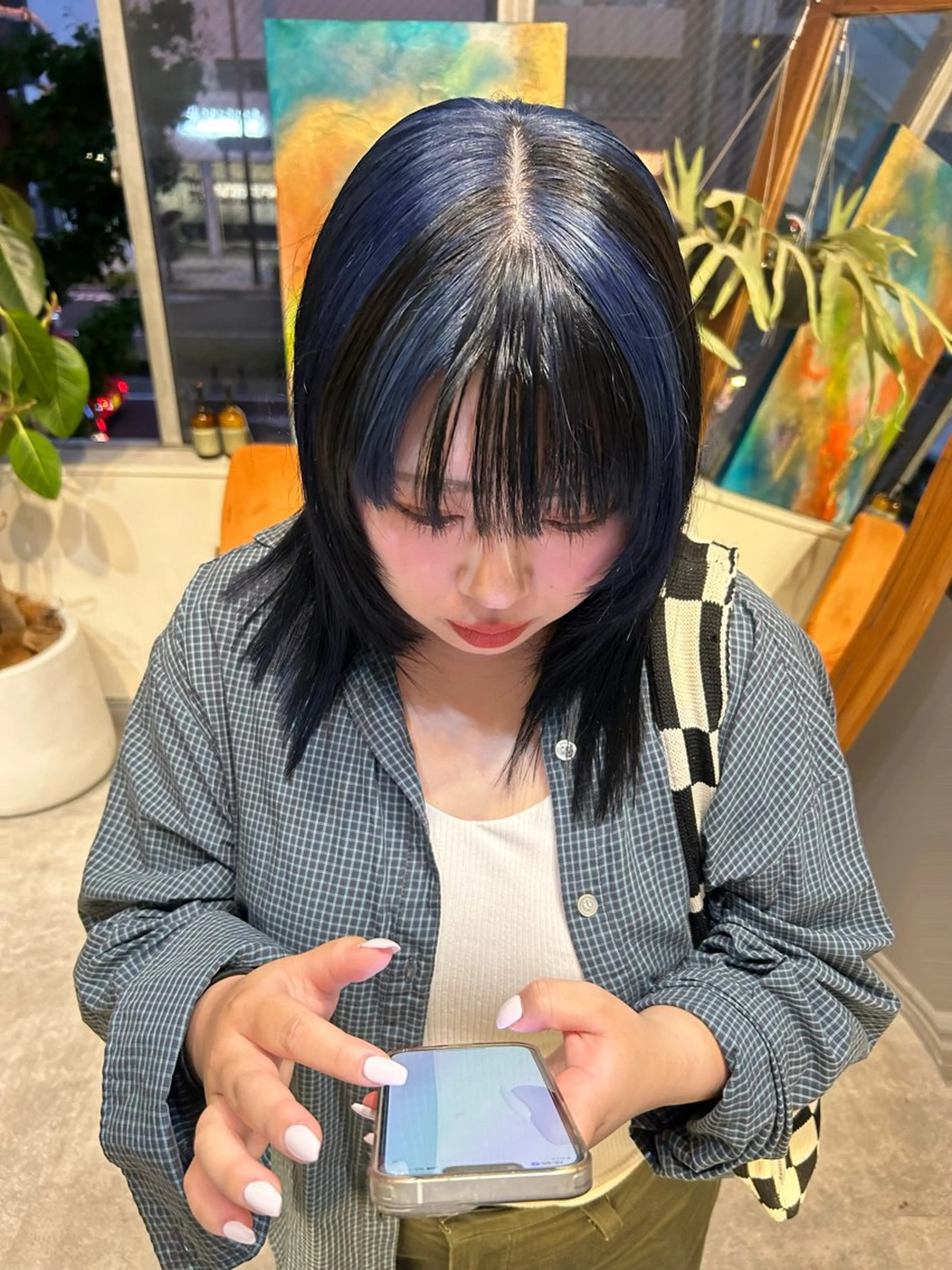 セミロング 薄暮 マツイ　レンのヘアスタイル