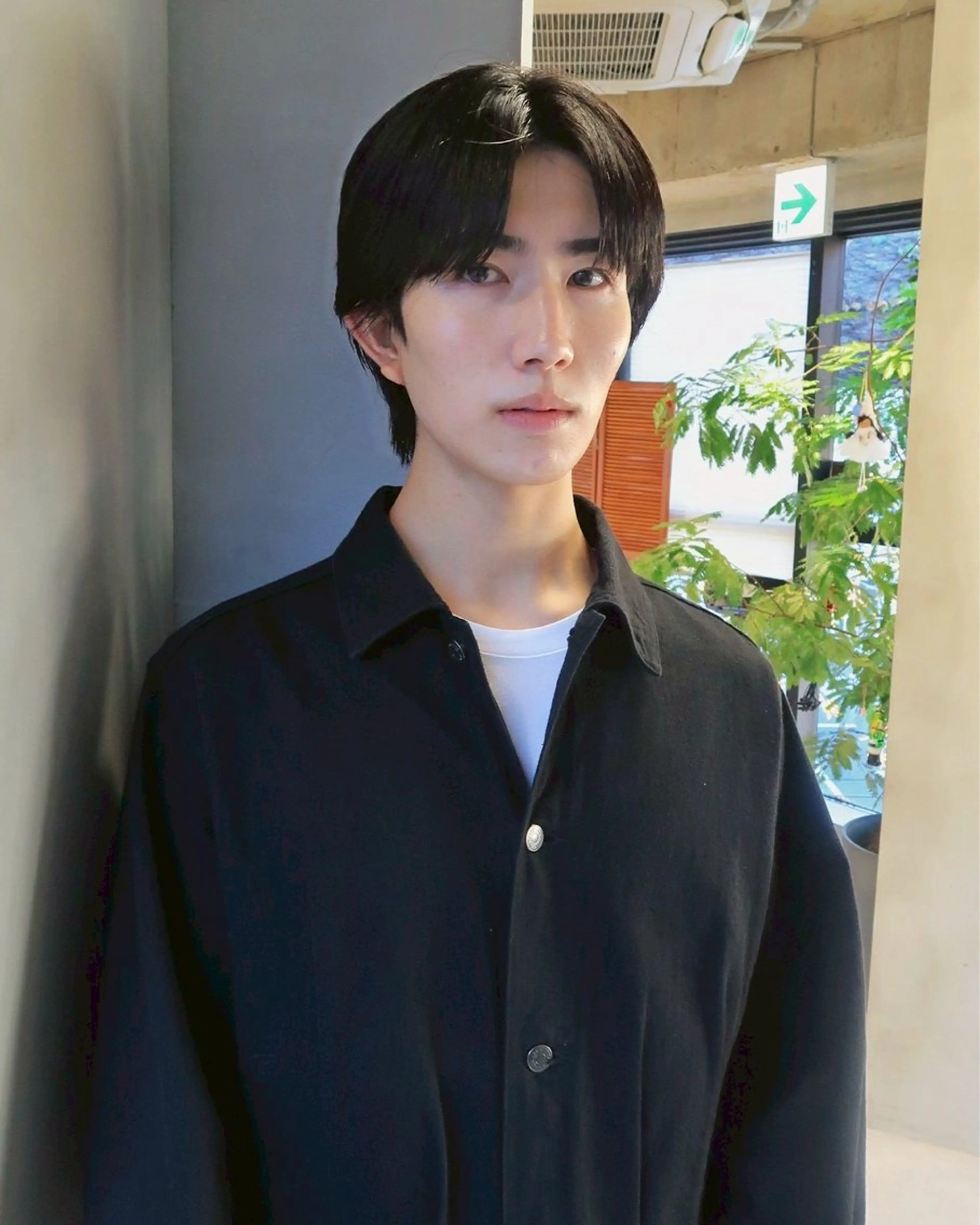 ショート メンズ カット ヘアカラー トリートメント センターパート職人 柏/メンズ/ ハルキのヘアスタイル