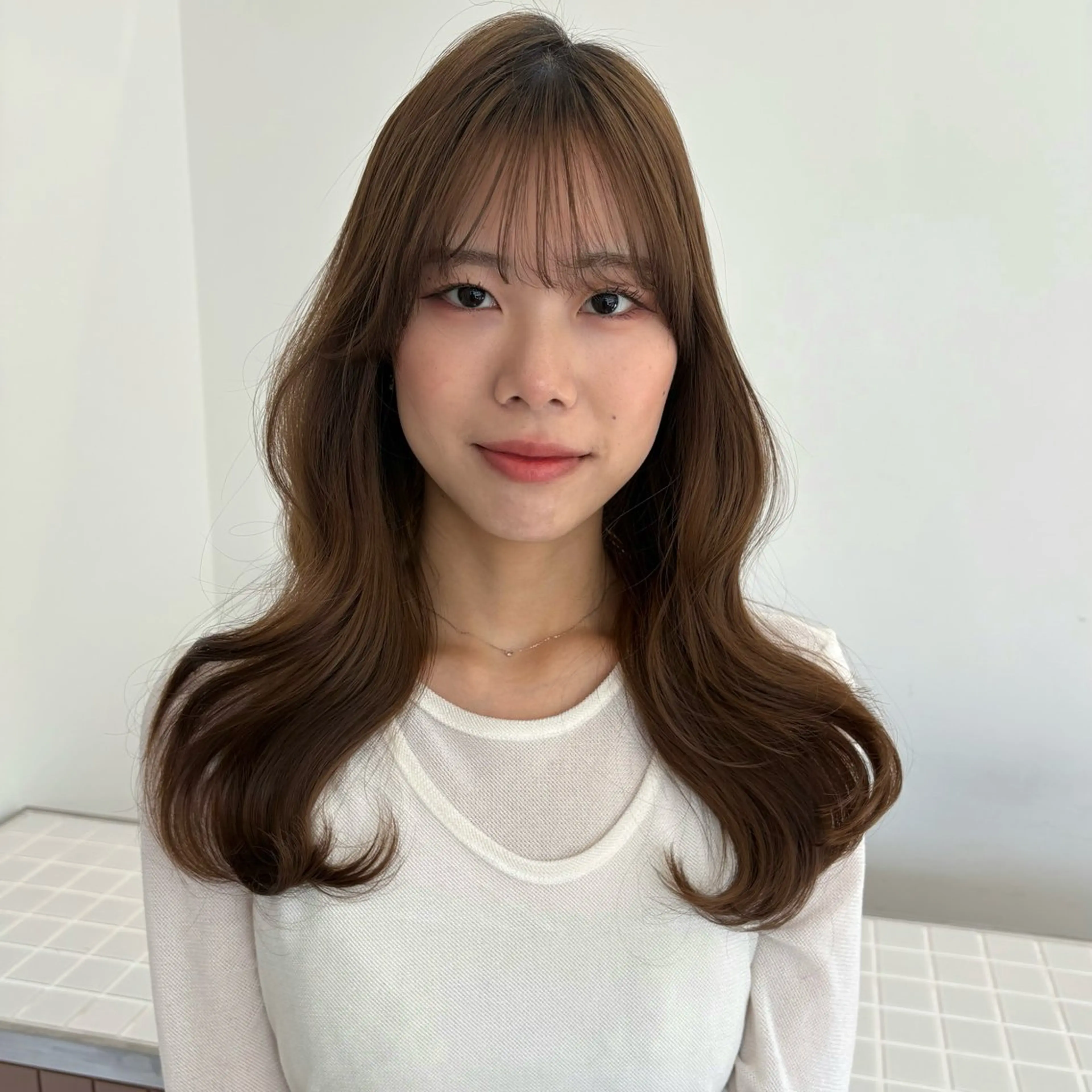 ロング カラー ブリーチ 透明感カラー ブリーチなしカラー カット ヘアカラー SHICUNE /ミホのヘアスタイル