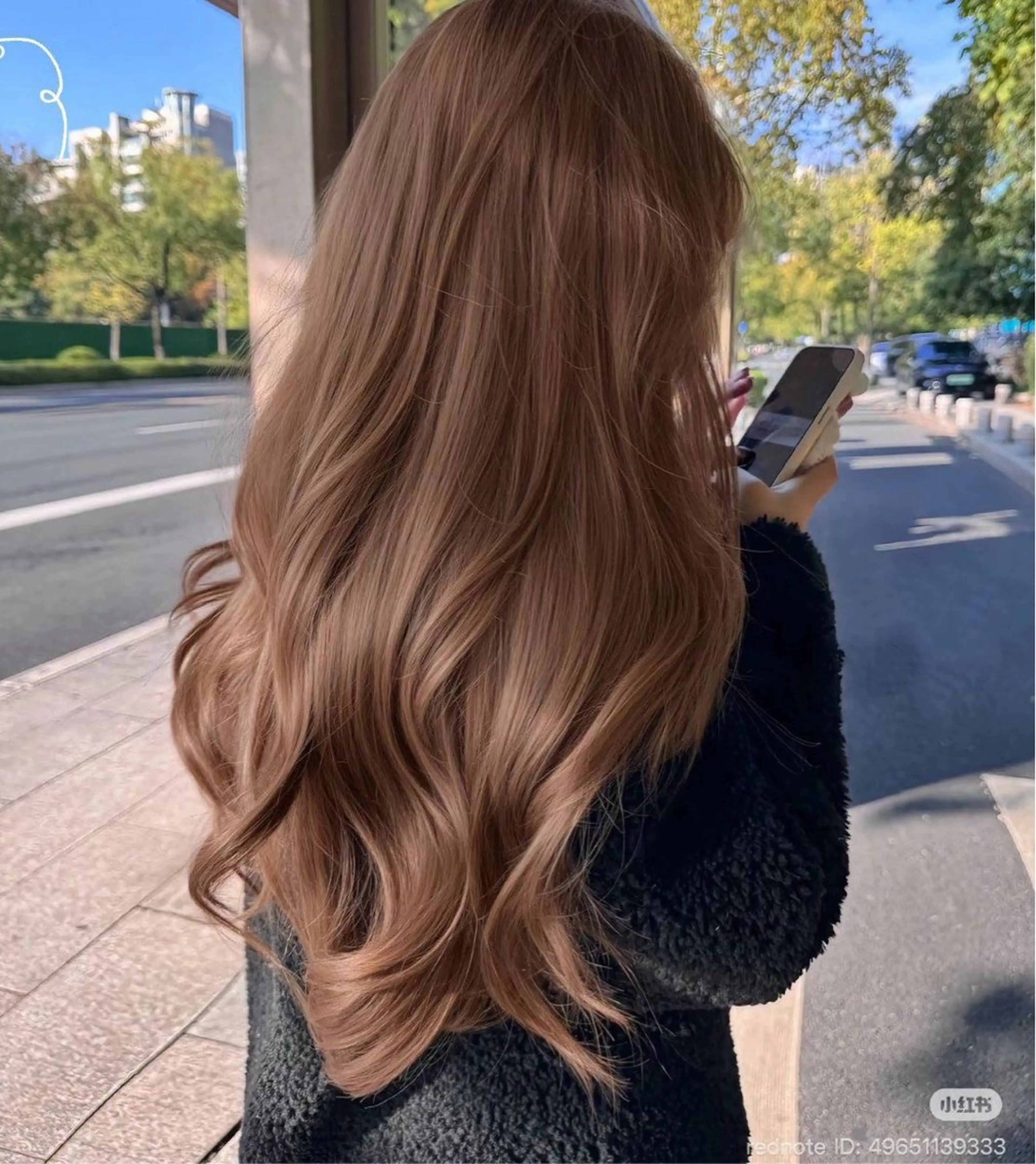 ロング カット ヘアカラー トリートメント 海野翔吾🇨🇳 ワンホンレイヤーのヘアスタイル