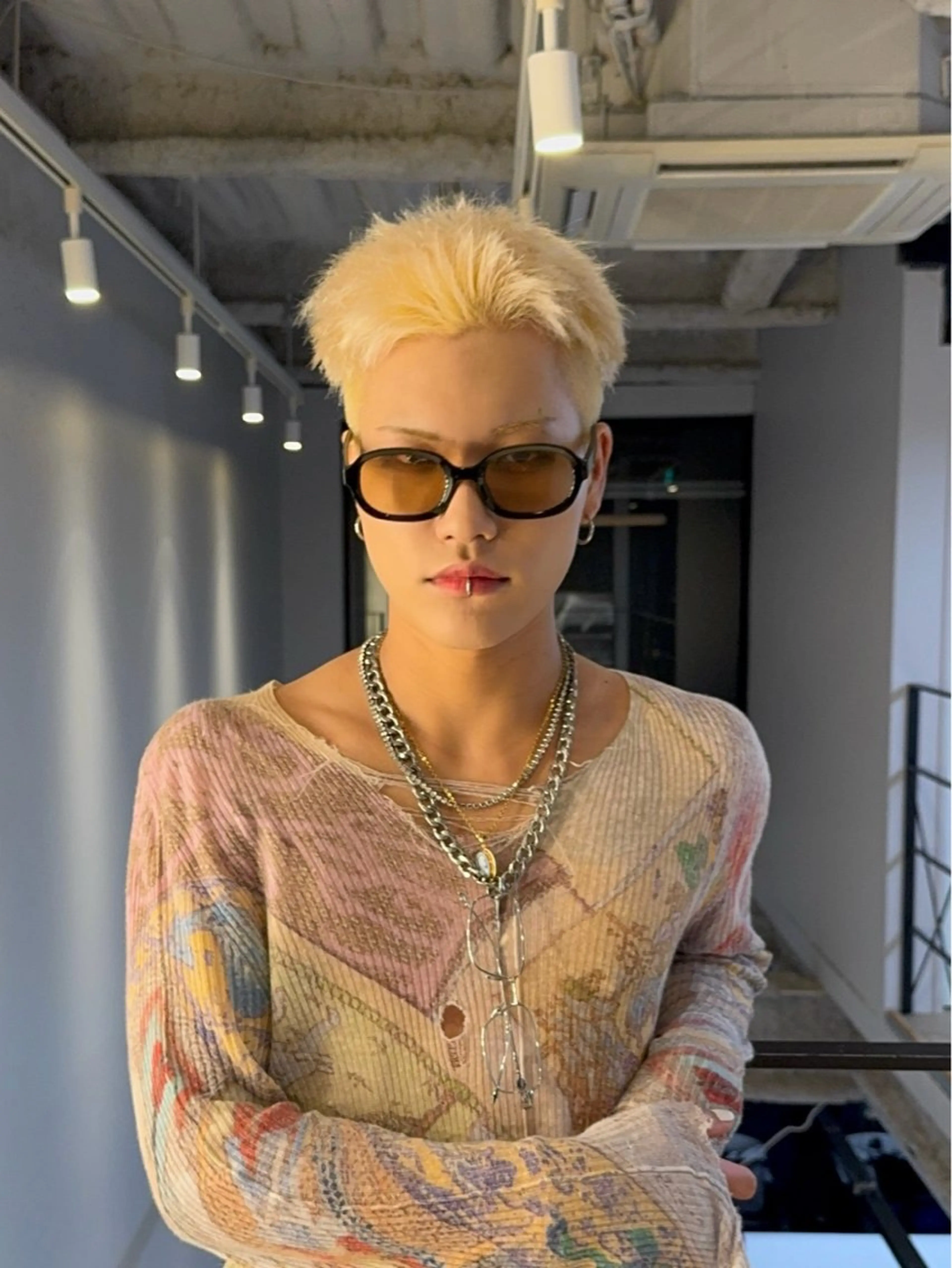 ショート カラー メンズ カット ヘアカラー ニュアンスパーマ/ 韓国ヘア/natsuのヘアスタイル