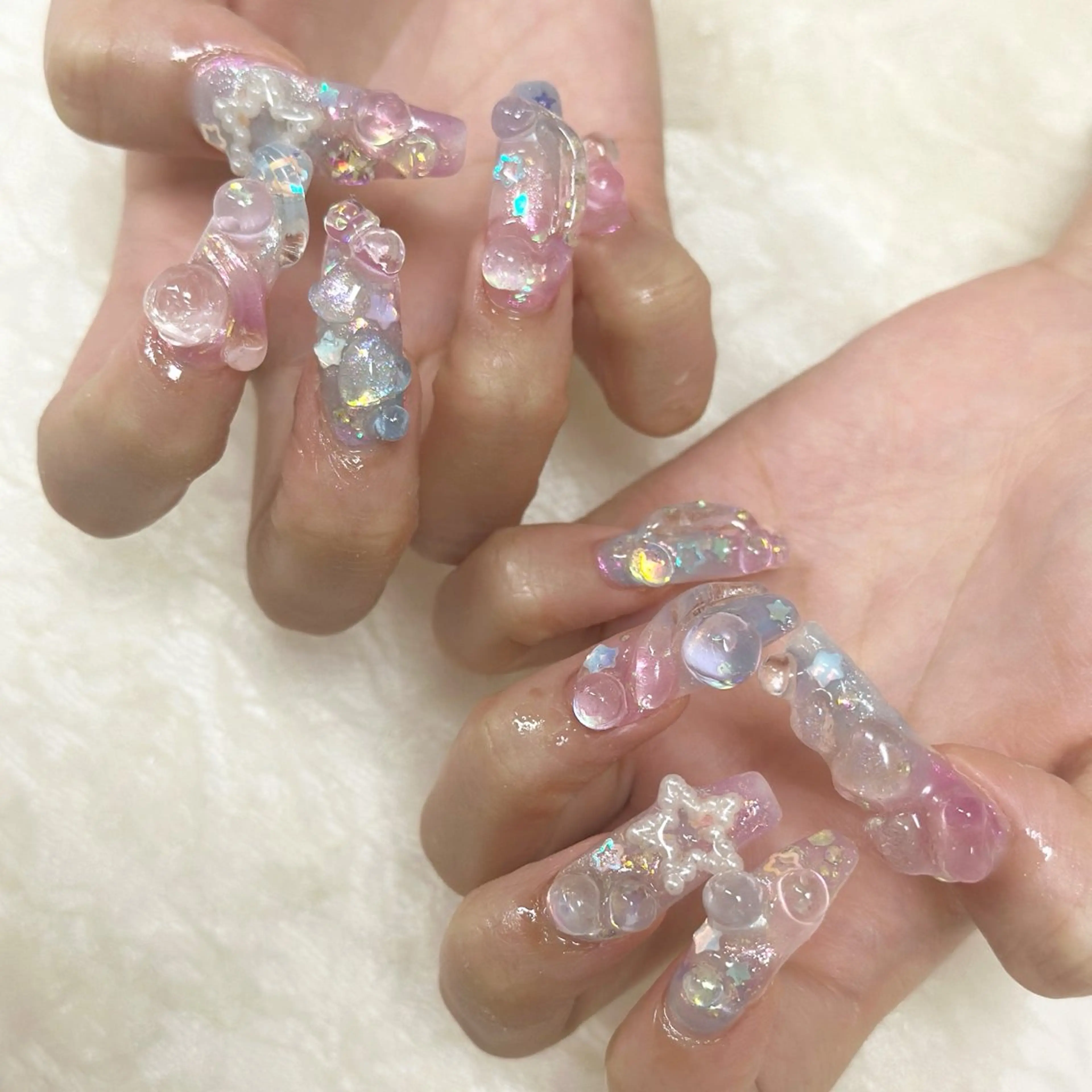 ネイル キラキラネイル nailist yuiのネイルデザイン