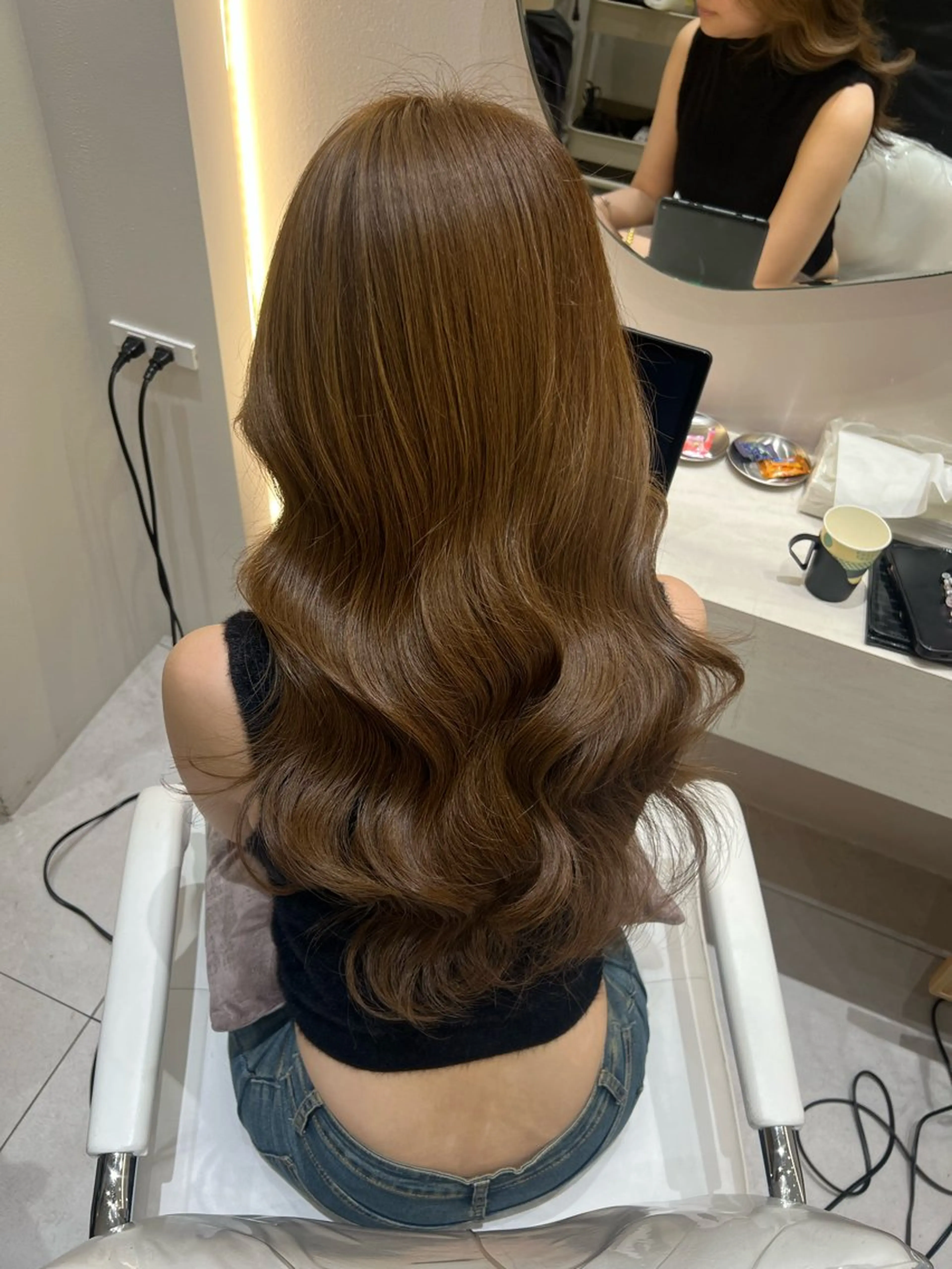 ケアカラー＋premium髪質改善トリートメント🫧の写真