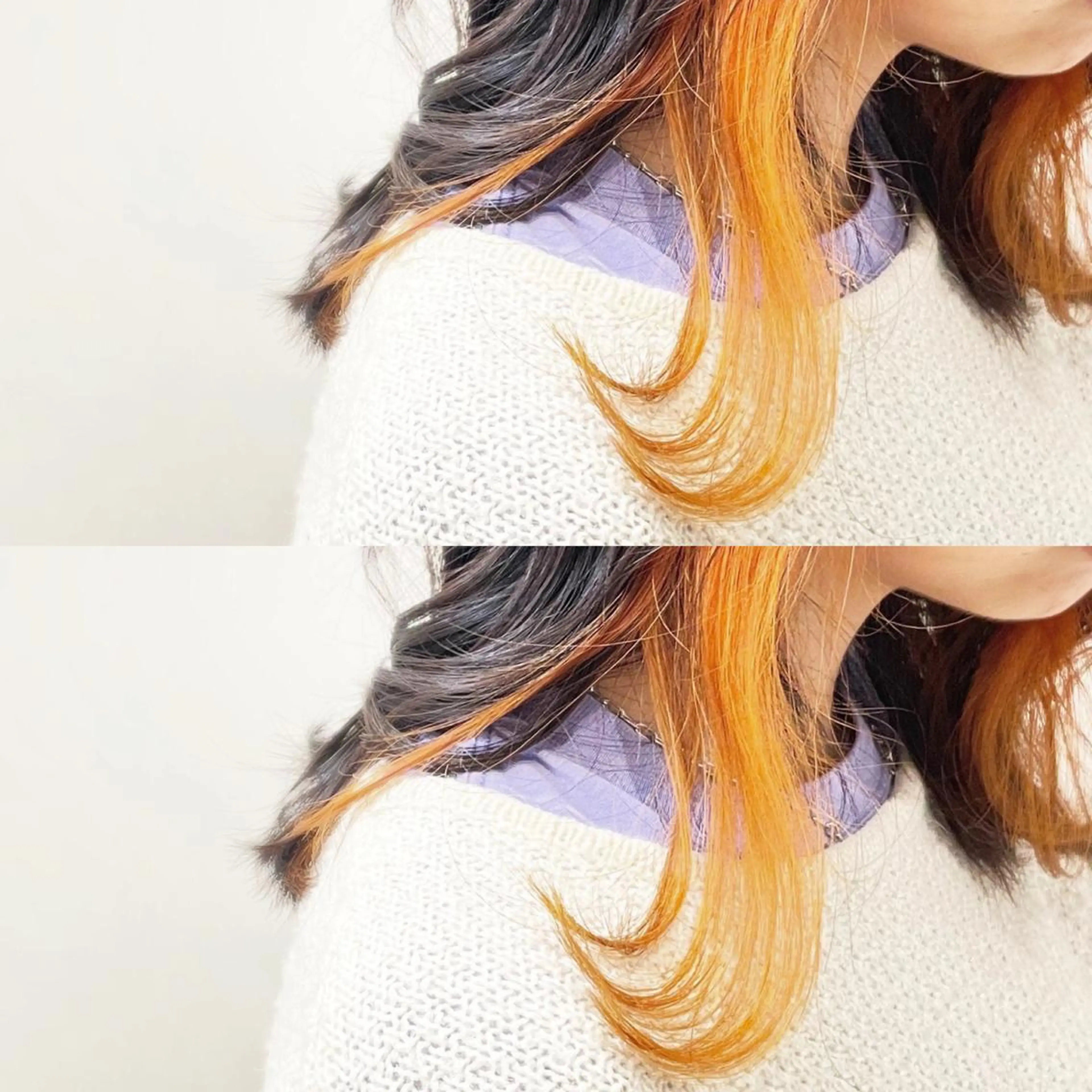 ミディアム カラー ミストバング ブリーチ デザインカラー イヤリングカラー フェイスフレーミング 🦋韓国系指名No1 店長/圓山 祐也🦋のヘアスタイル