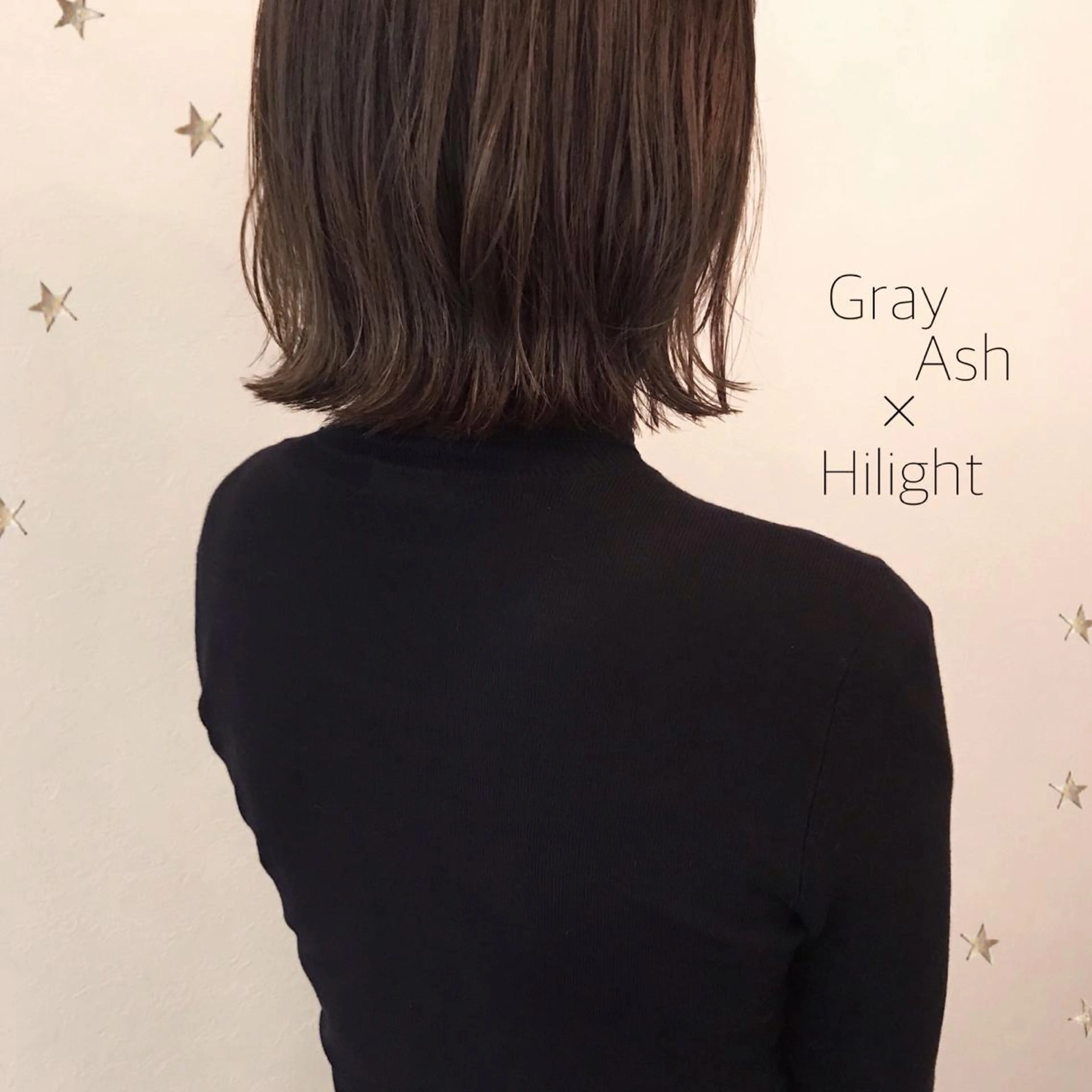 ミディアム カラー 市川 千夏のヘアスタイル