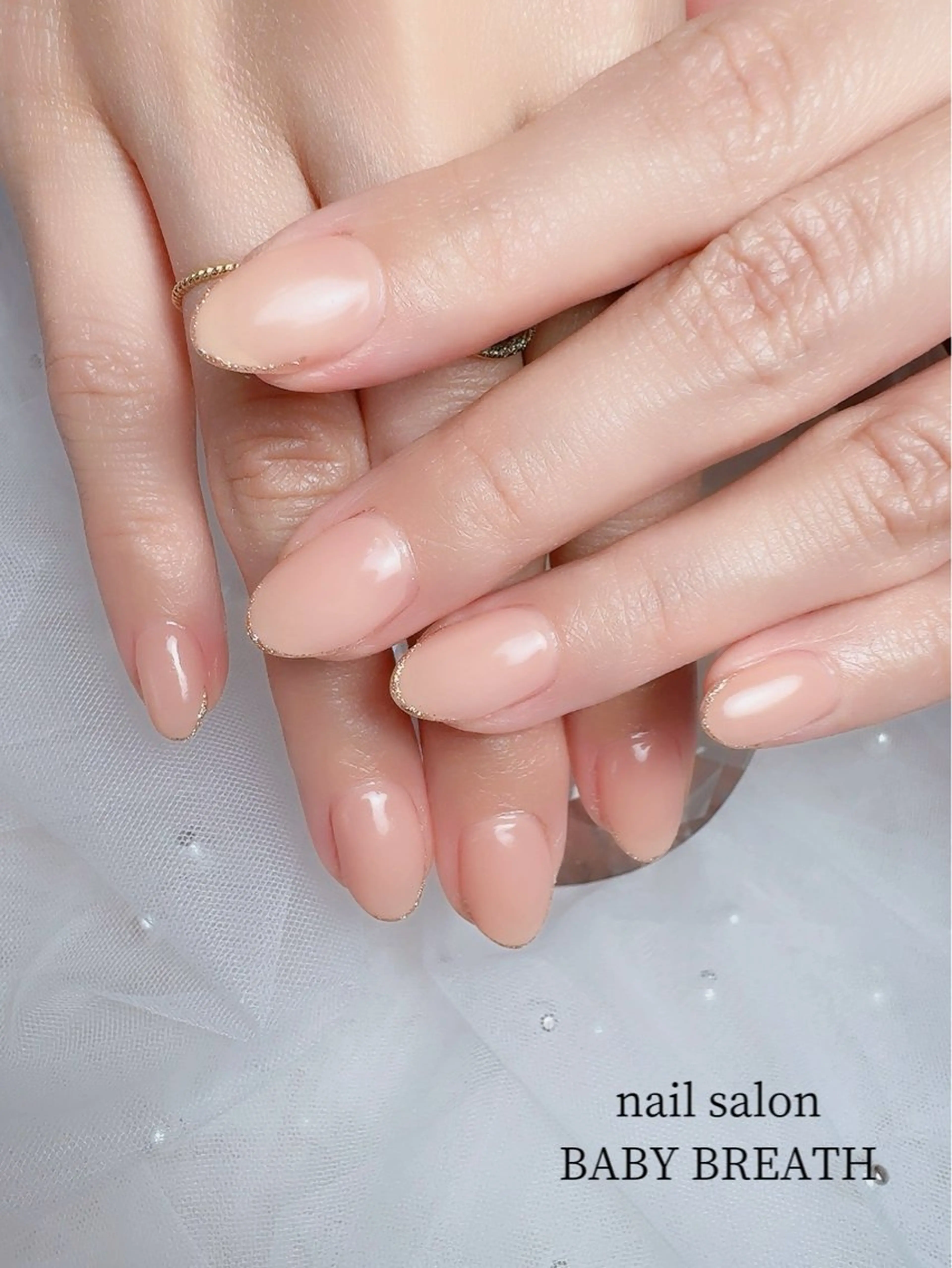 ネイル アートネイル フラッシュネイル フットネイル グラデーション ラメ(グリッター) ハンドネイル BABY  BREATH所属・y natsumiのネイルデザイン