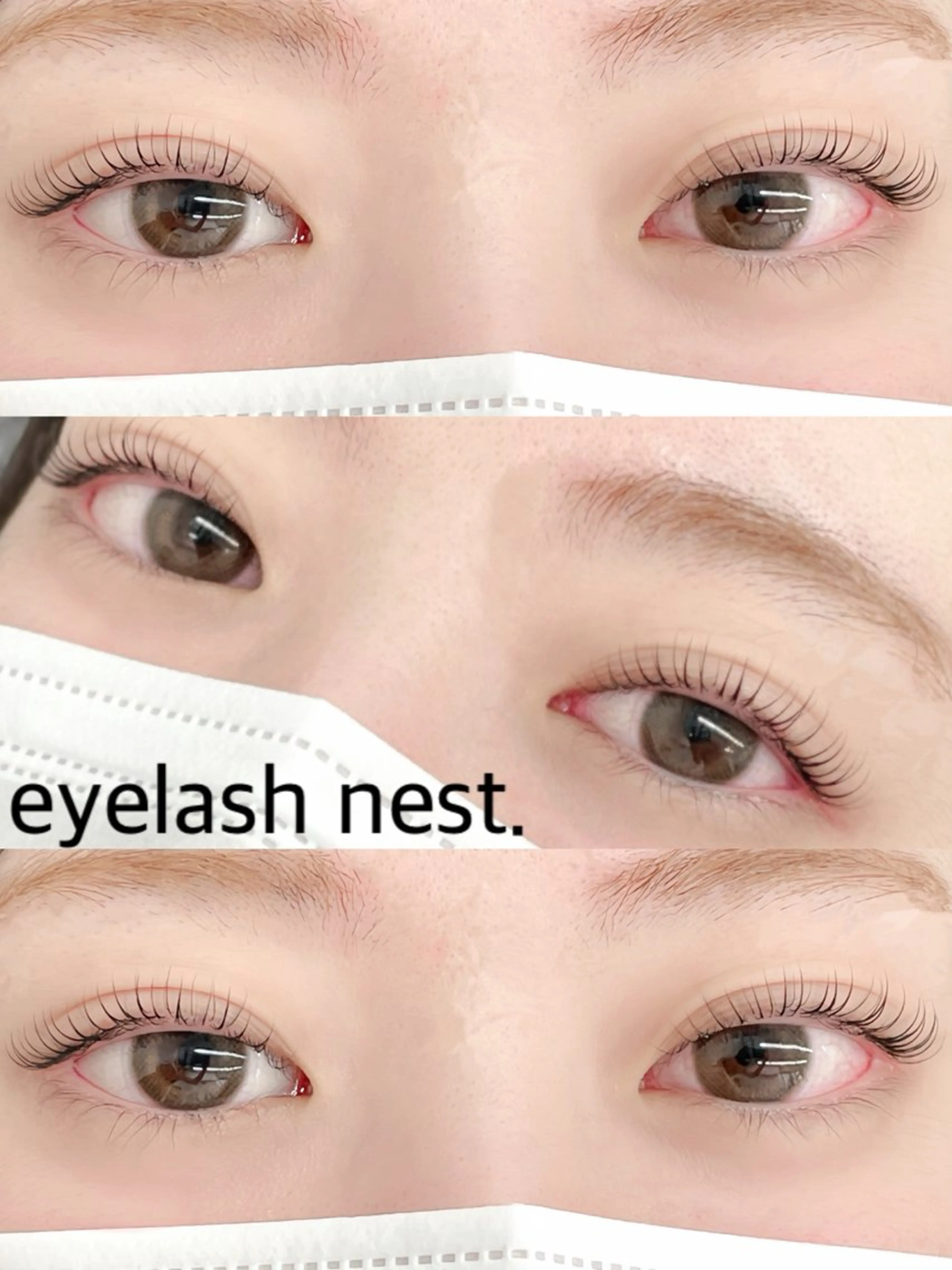 マツエク・マツパ 一重×まつ毛パーマ 🤍nest. エリ🤍のマツエク・マツパデザイン