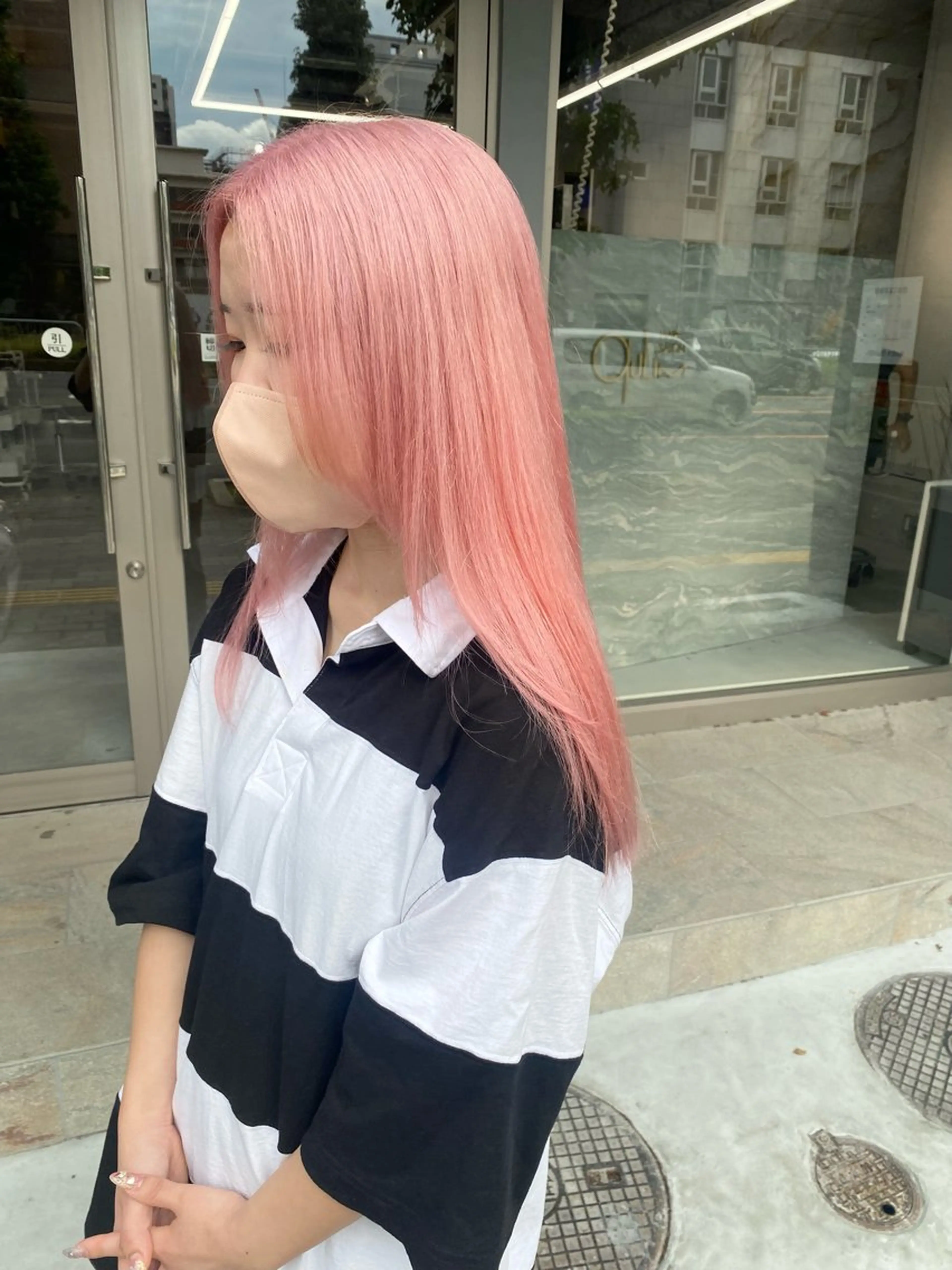 セミロング カラー ヘアカラー 前橋 姫奈のヘアスタイル