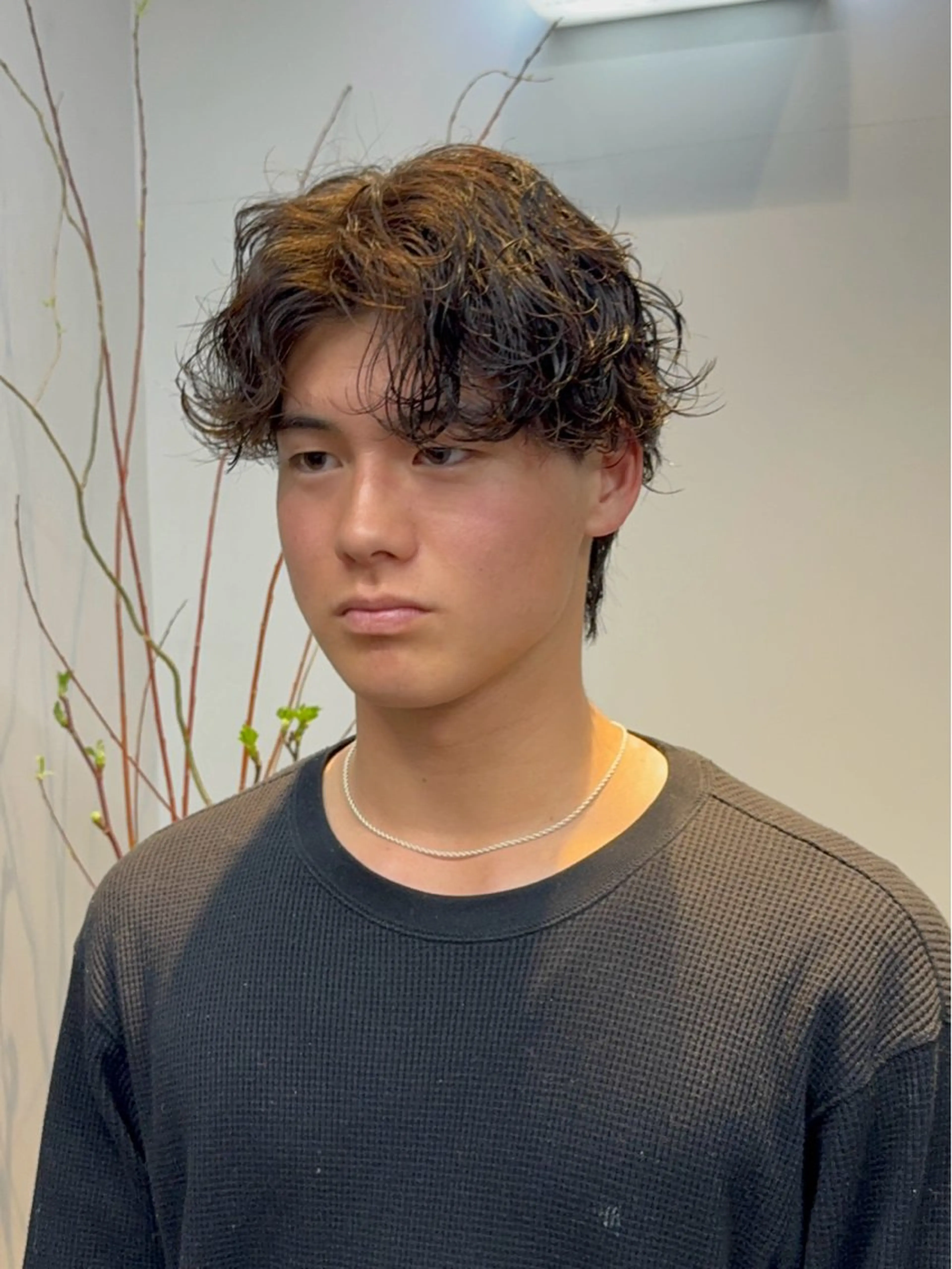 ショート パーマ メンズ カット パーマ ニュアンスパーマ/ 韓国ヘア/natsuのヘアスタイル