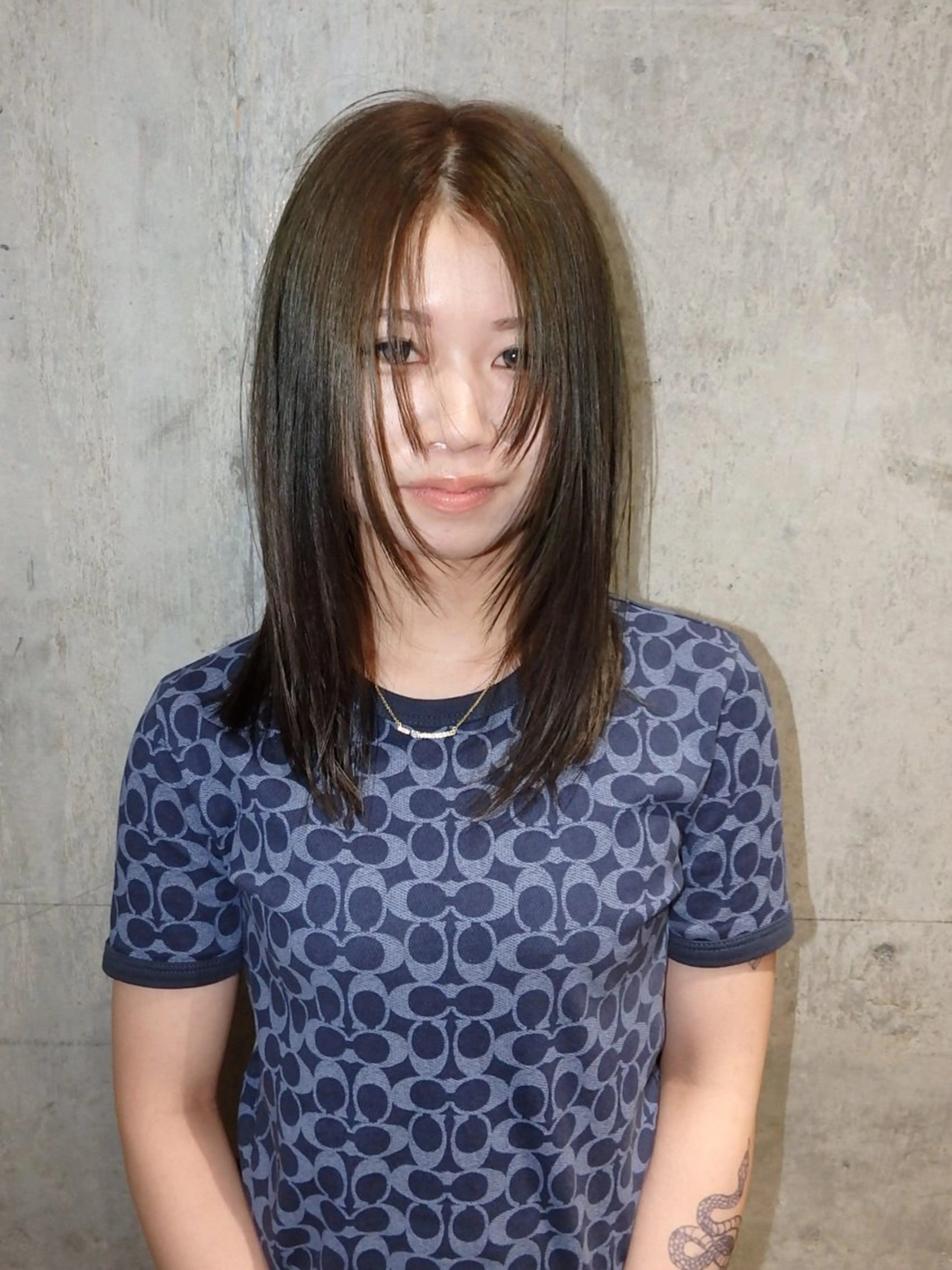 セミロング カラー ヘアカラー トリートメント ハイトーン yuseiのヘアスタイル