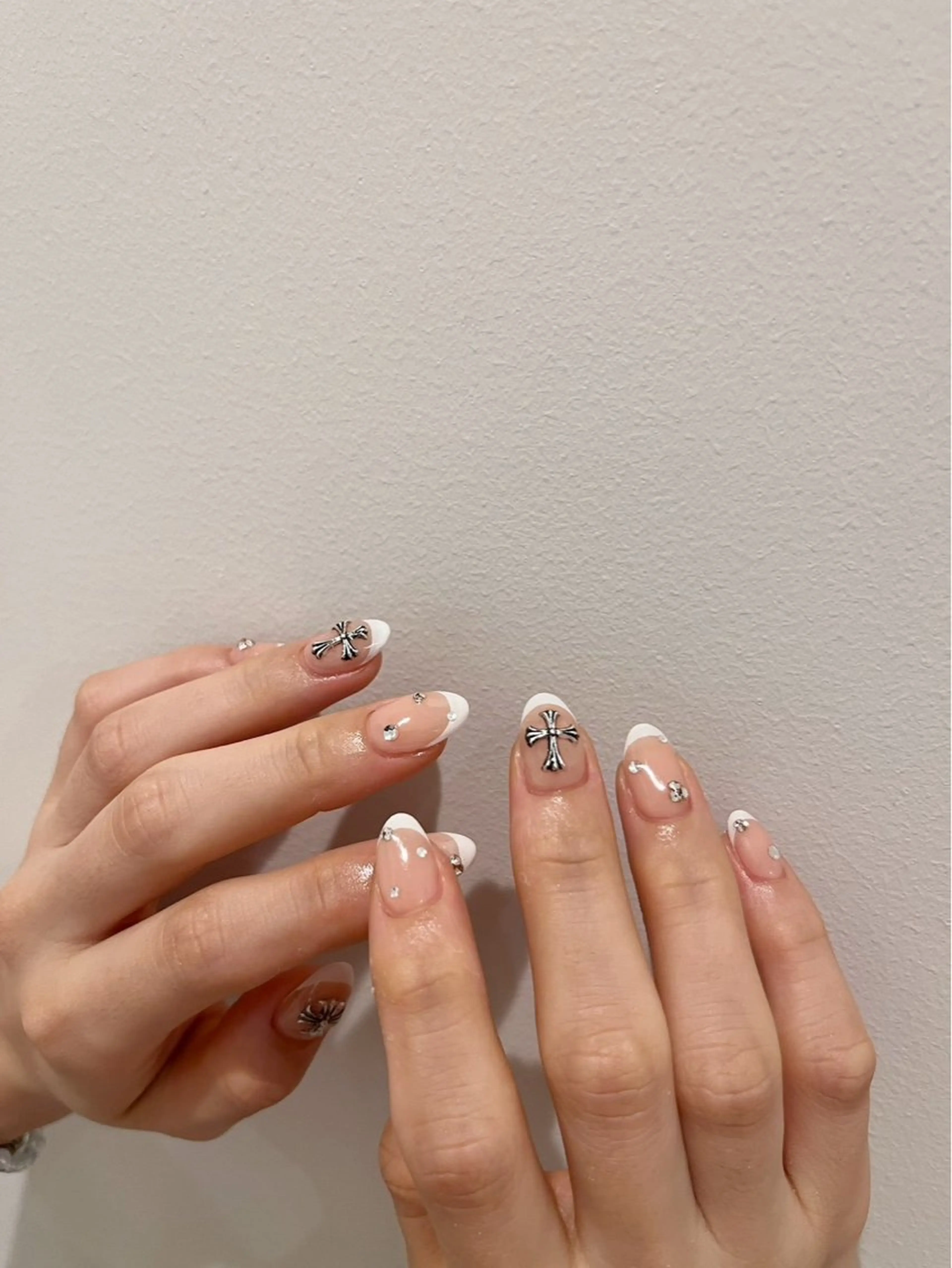 【平日限定】カラグラorフレンチ(クリアベース)(オフあり)ドライケア込♪ /パーツ別途の写真