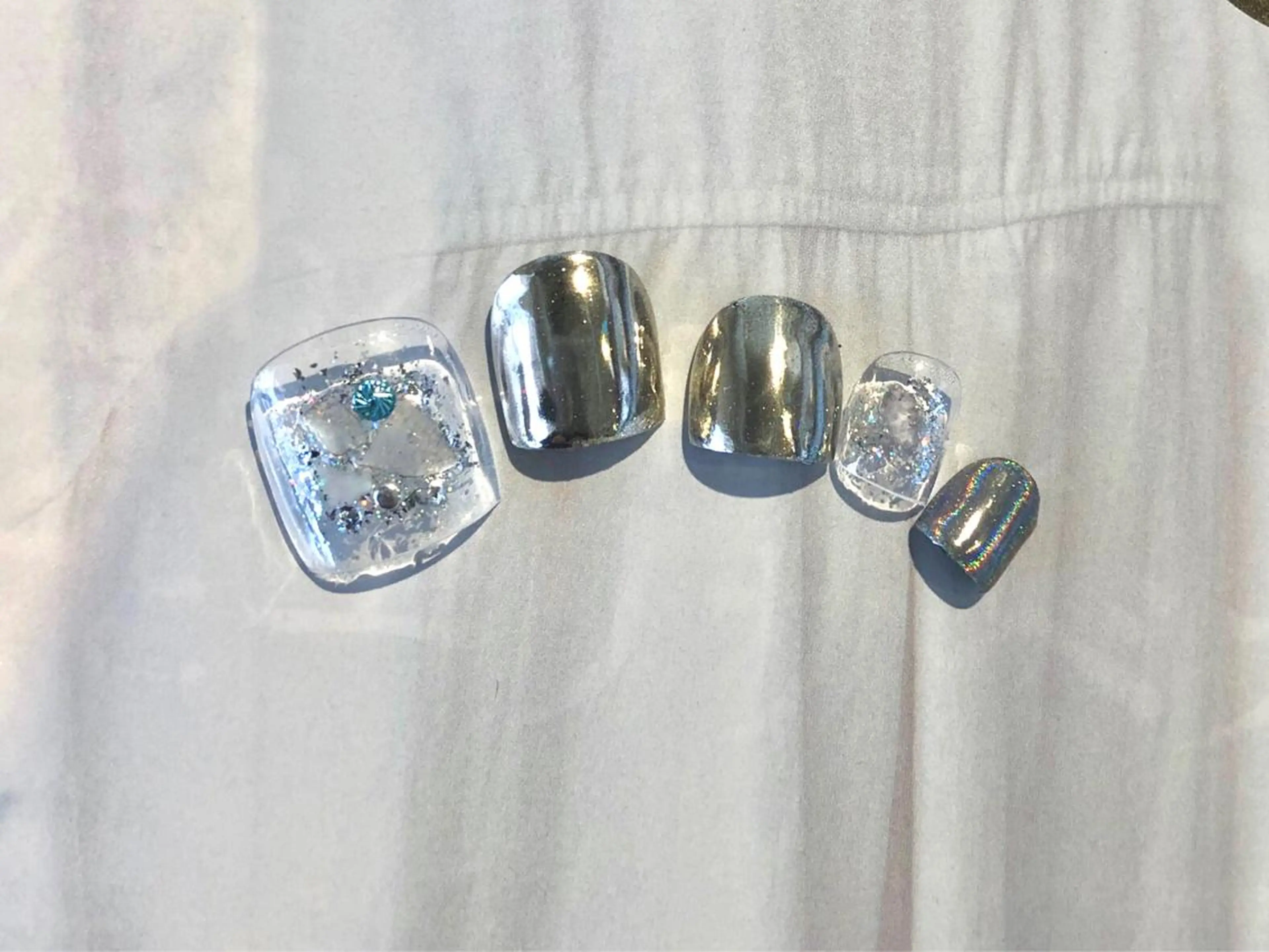 ネイル フットネイル ミラーネイル TRAM-nail moriizumiのネイルデザイン