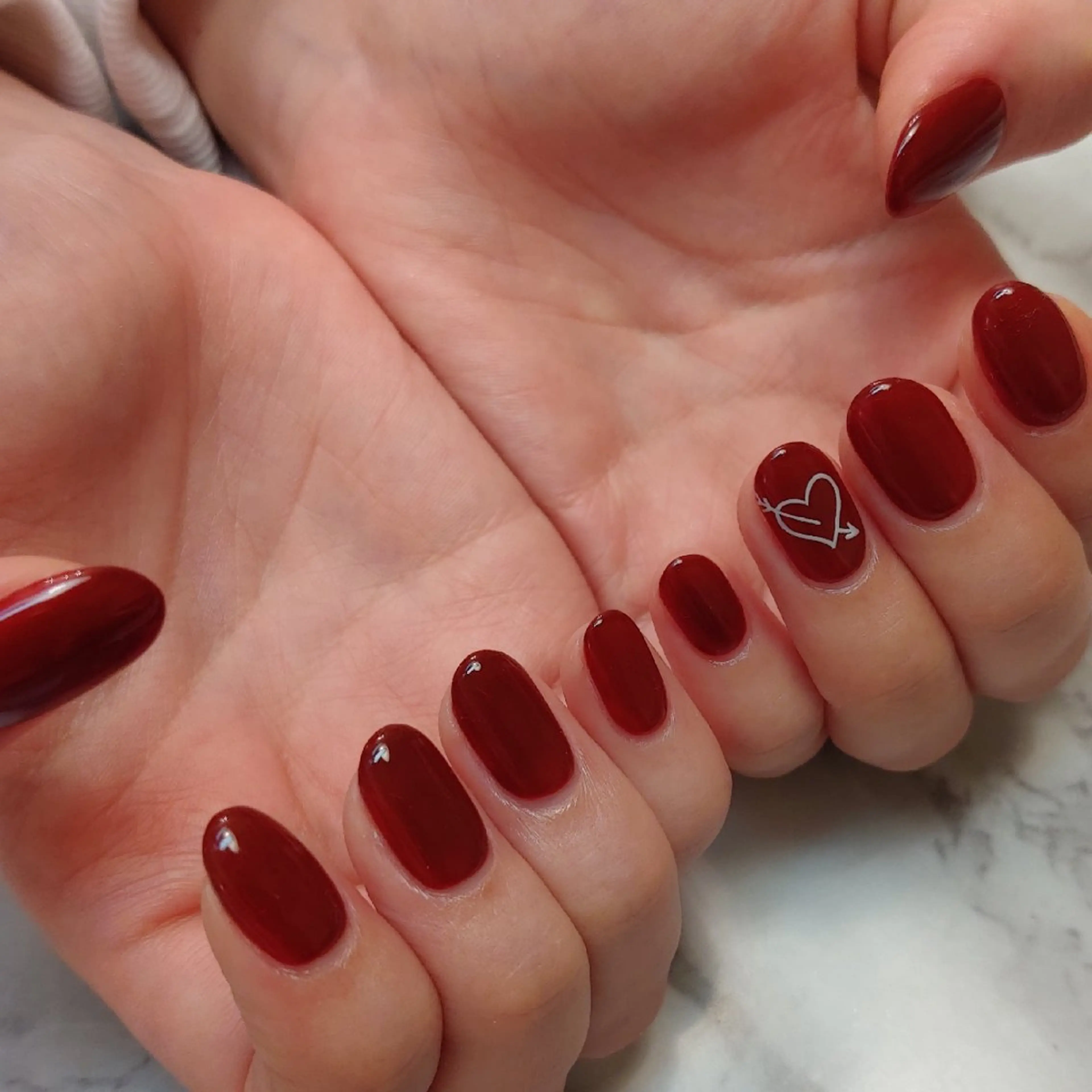ネイル ハート ジェヌインネイル 河内のネイルデザイン