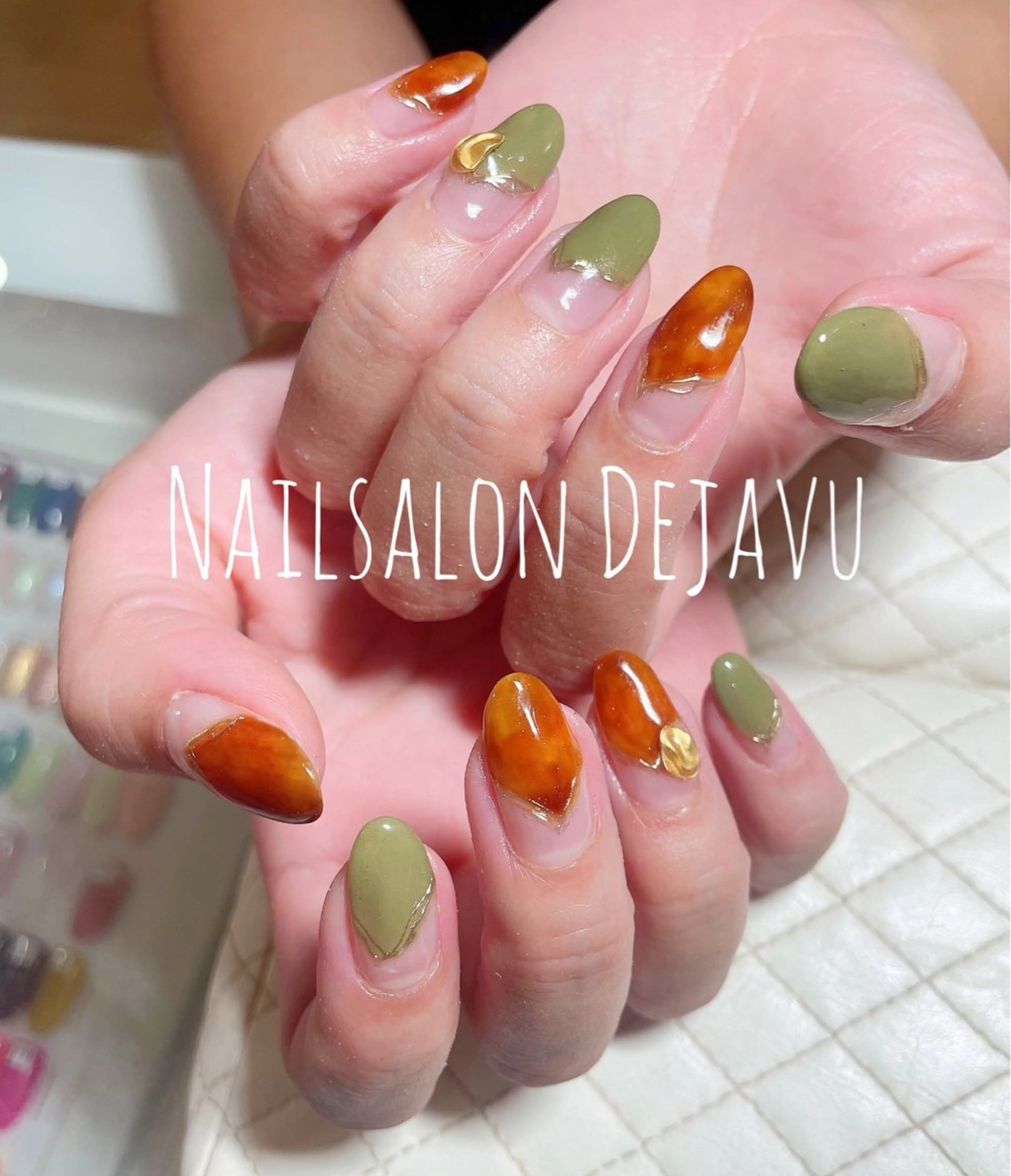ネイル べっ甲ネイル ハンドネイル Nailsalon Dejavu Yokosuka所属・Nailsalon Dejavuのネイルデザイン