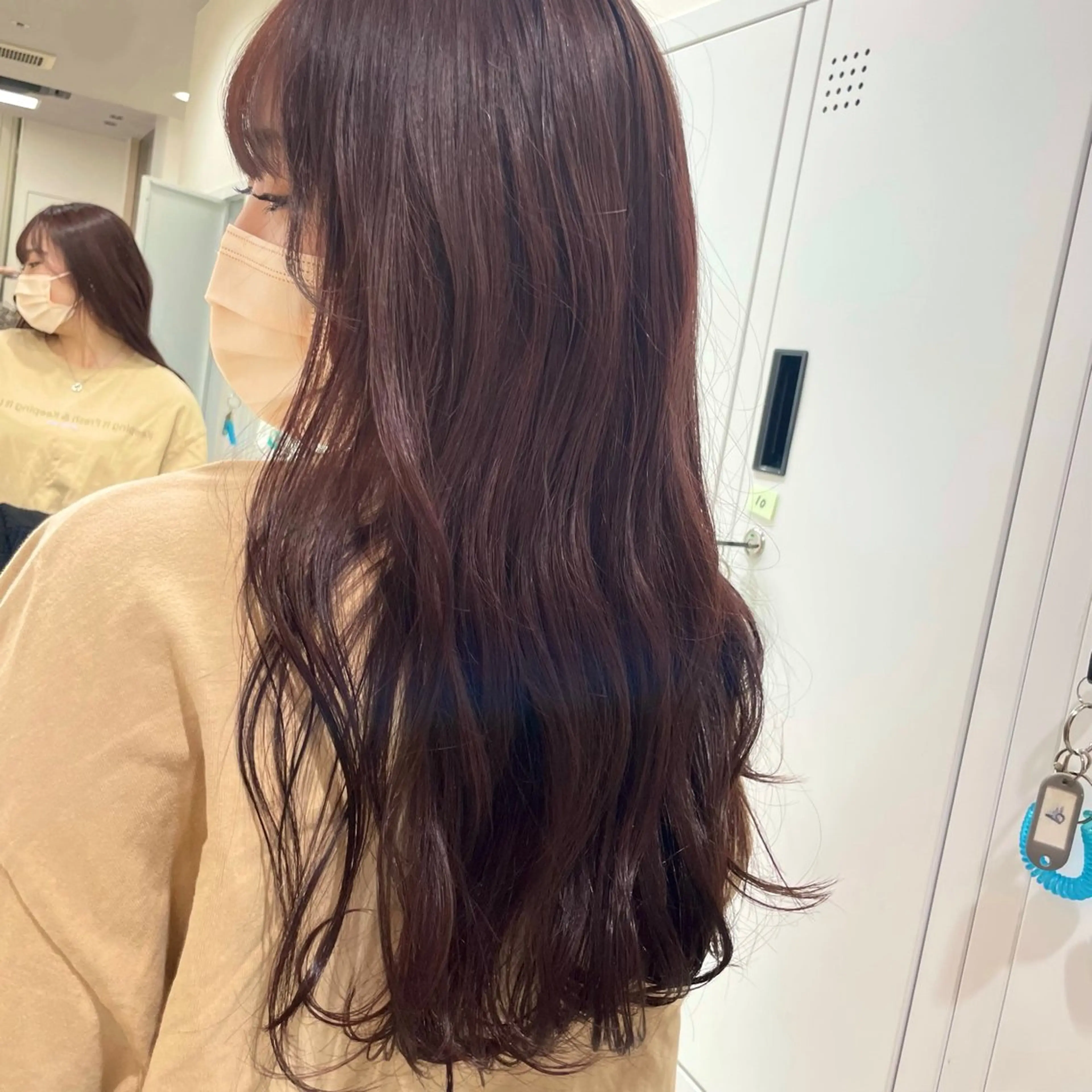 ロング カラー 透明感カラー クロスパーマ/うる艶 カラー/Kurumiのヘアスタイル