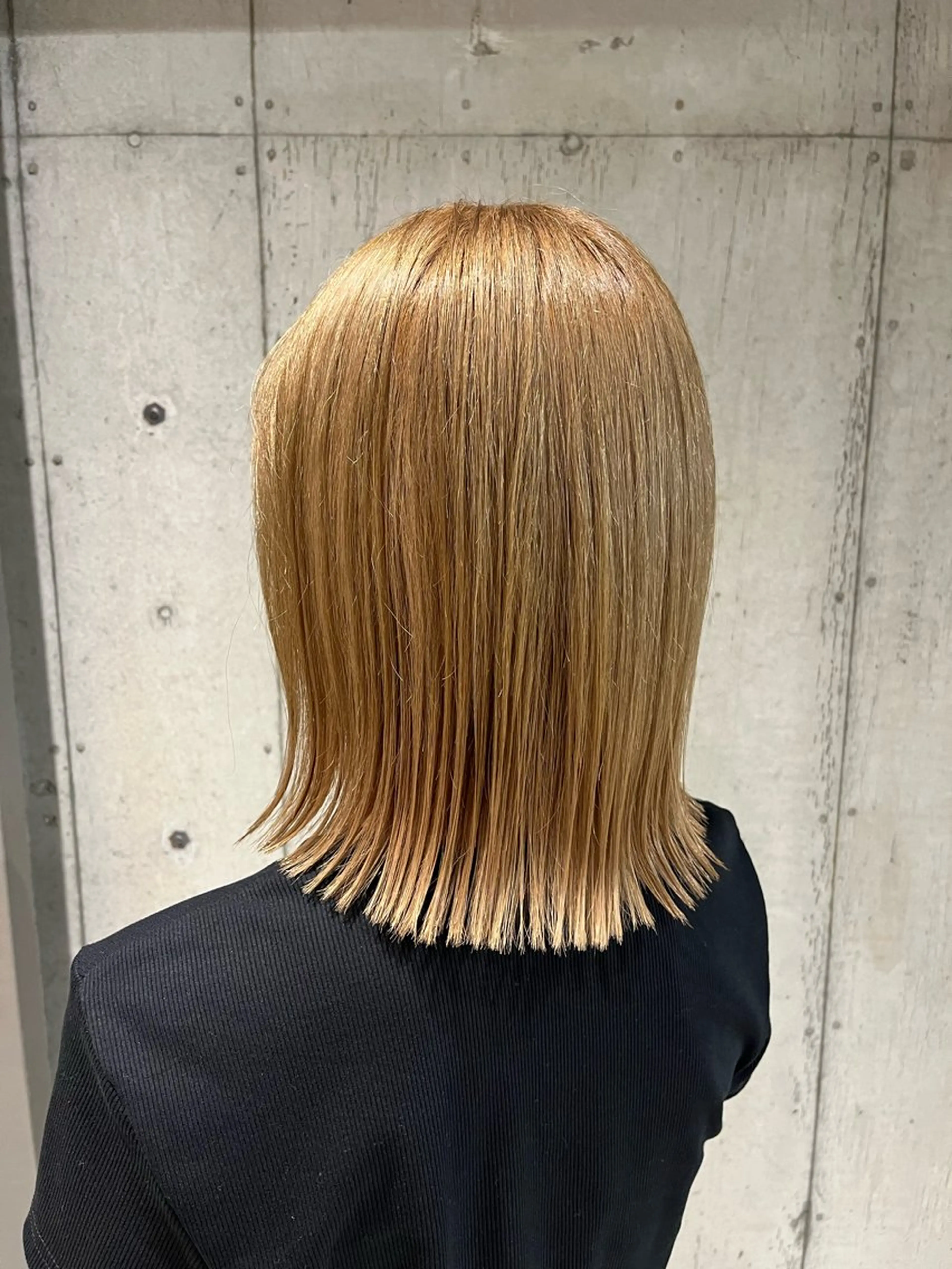 セミロング カラー ヘアアレンジ ヘアカラー トリートメント ボブ×透明感カラー 特化・リクト💥のヘアスタイル