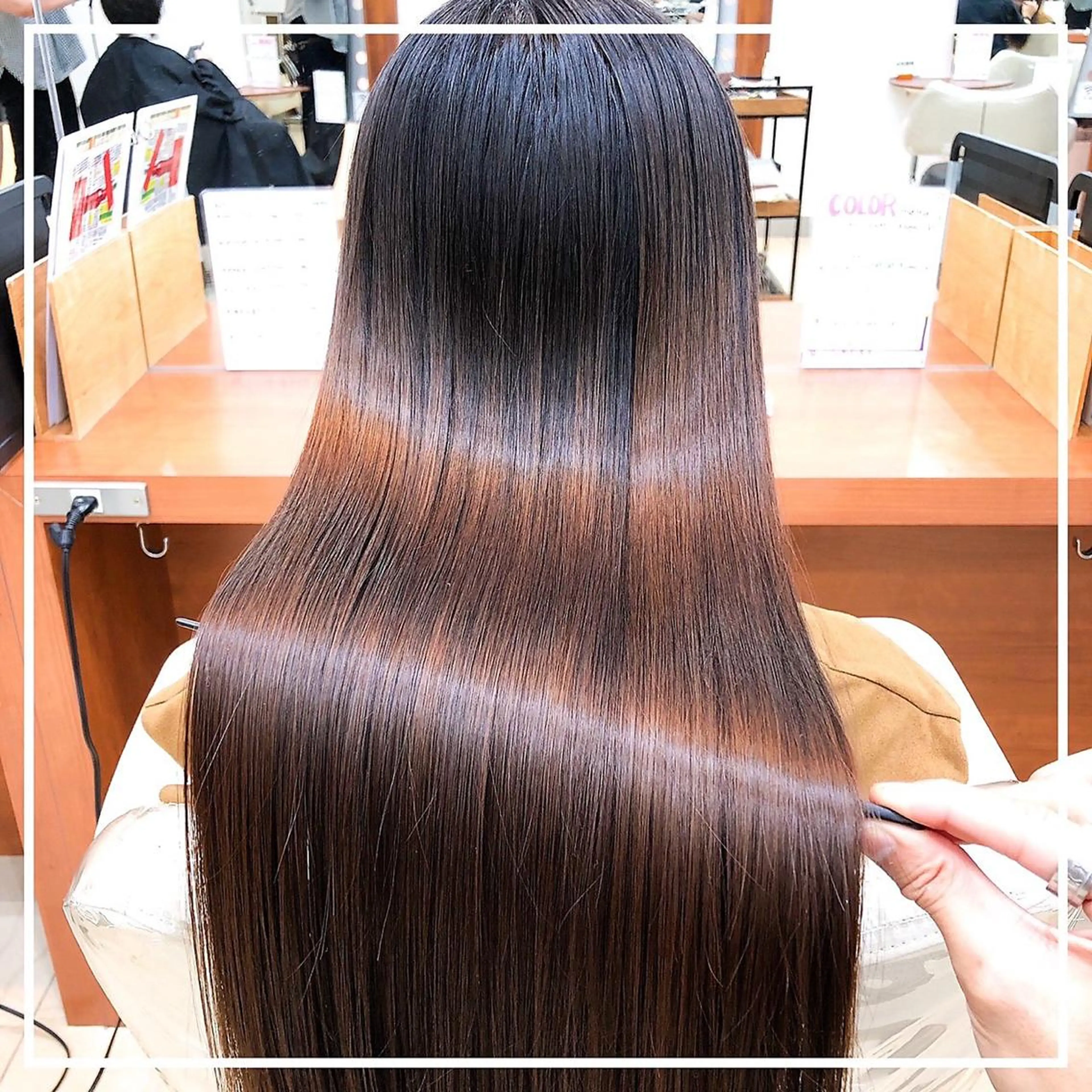 ロング パーマ 縮毛矯正/髪質改善 /韓国風　山川春輝のヘアスタイル