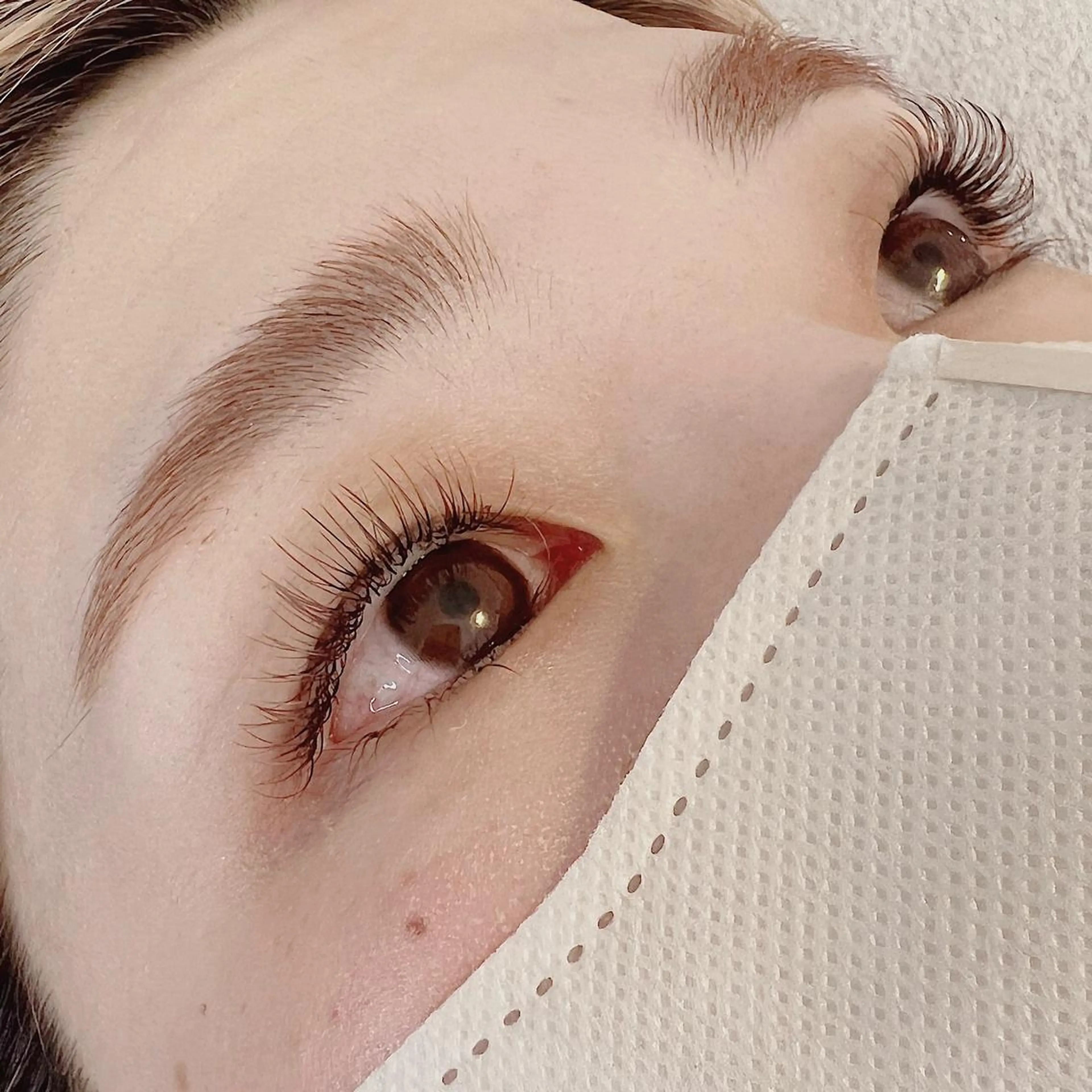 カラー マツエク・マツパ ブラウンカラー カラーマツエク lula designのマツエク・マツパデザイン