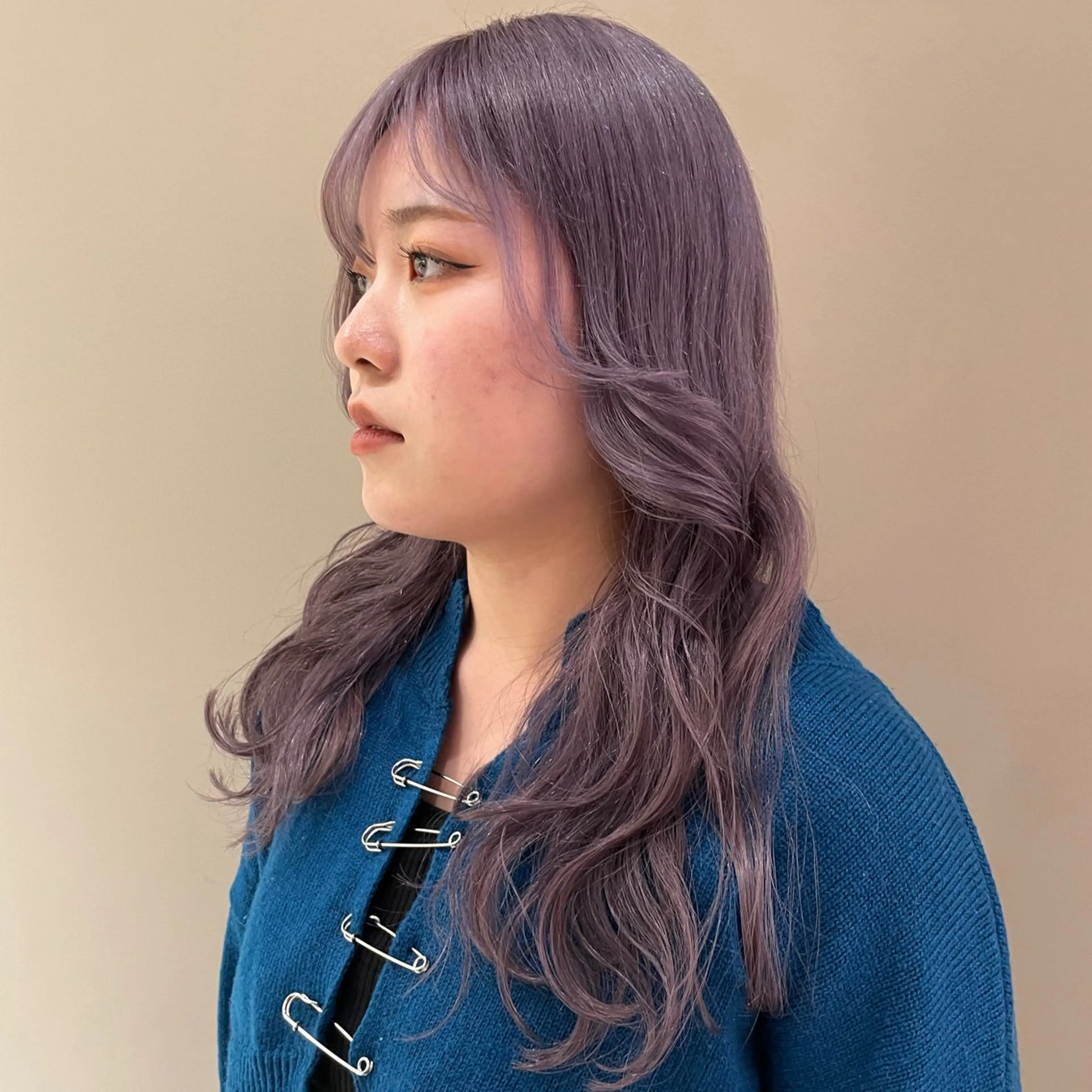 ロング カラー ブリーチ ラベンダーカラー ラベンダーピンク ピンクカラー ヘアカラー トリートメント 🎟暖色カラー /アレンジ🎀くるみのヘアスタイル