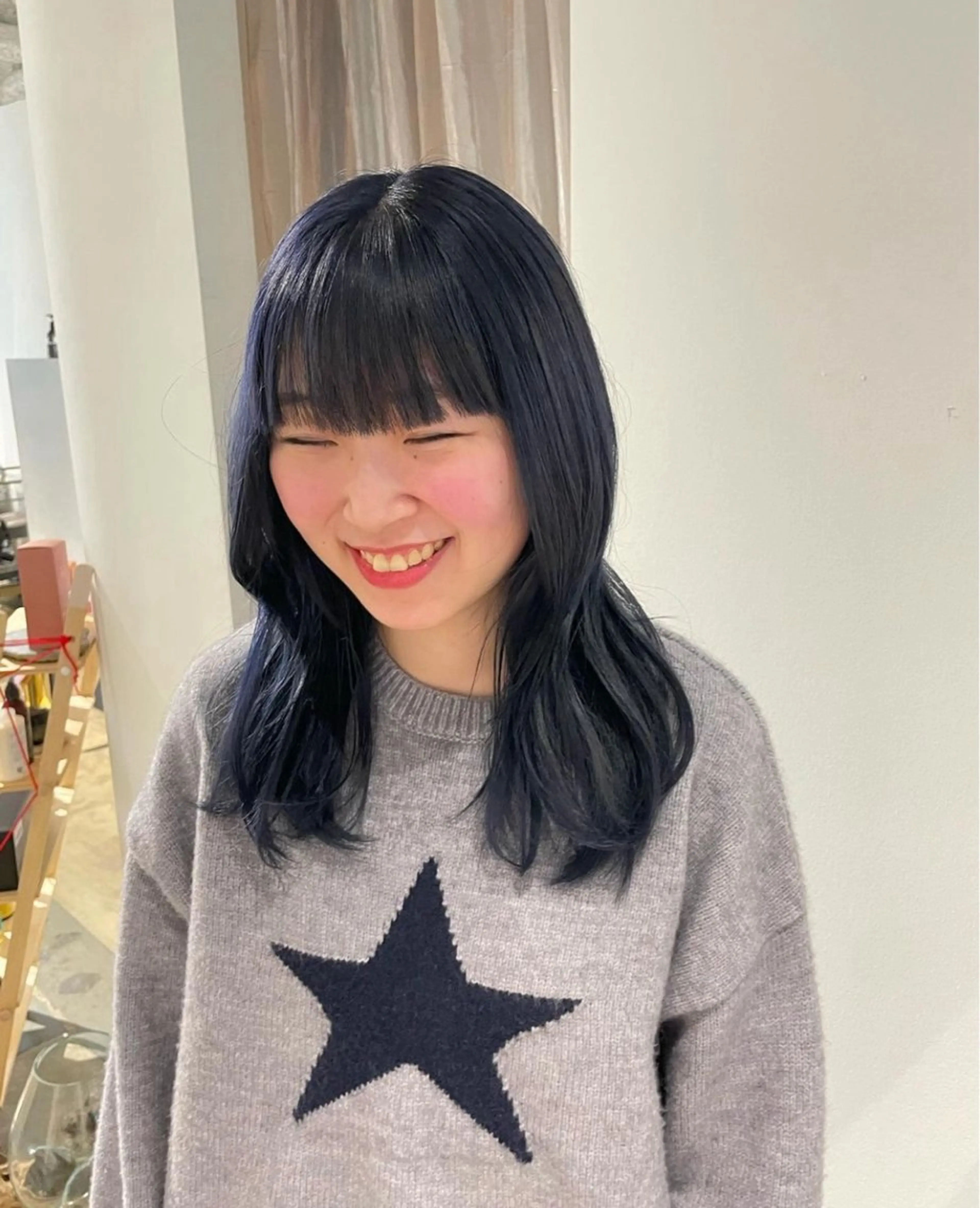 セミロング ヘアカラー トリートメント 大阪/肥後橋/淀屋橋 ワタナベサキ🪿🤍のヘアスタイル